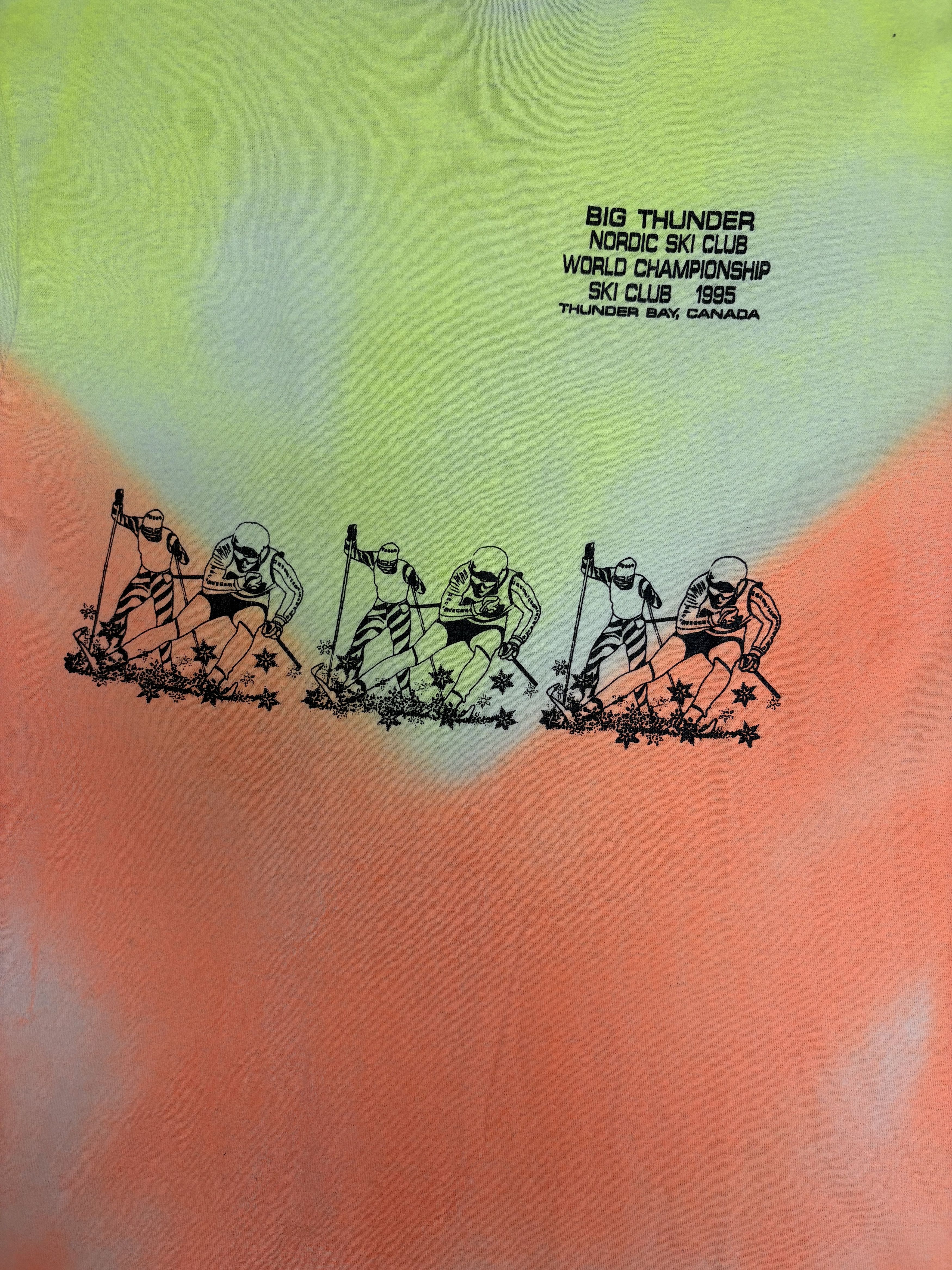 Vintage 1995 Nordic Ski Club World Championship Vintage Yellow Tee Size US XL / EU 56 / 4 - 2 Thumbnail