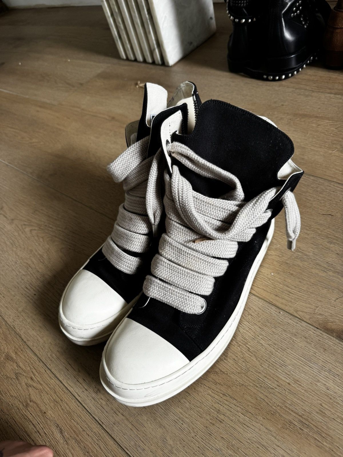 Rick Owens Jumbo Laced Ramones Size US 12 / EU 45 - 3 Thumbnail
