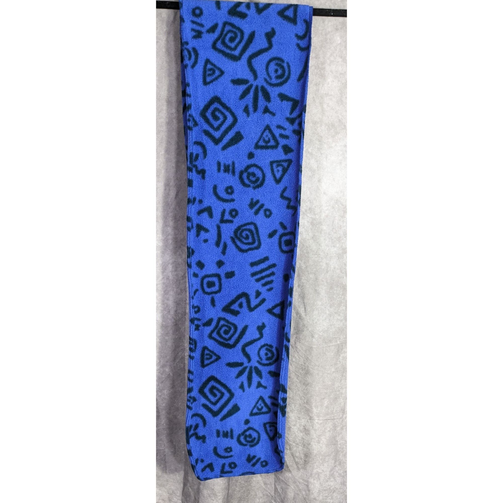 Other Vintage 90s Chinook Abstract Blue Fleece Scarf 68"x8" Warm & Size ONE SIZE - 7 Thumbnail