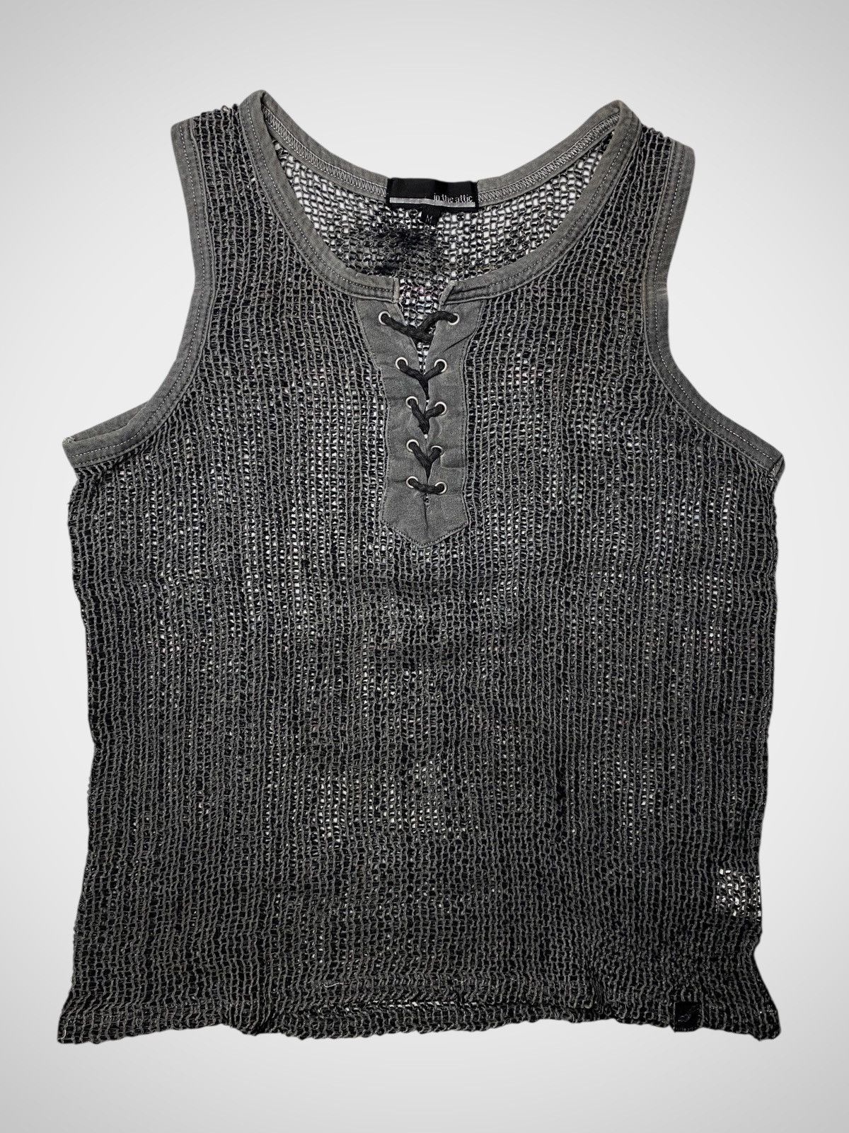 If Six Was Nine 2000's In The Attic Laced Knit Tanktop Size US S / EU 44-46 / 1 - 1 Thumbnail