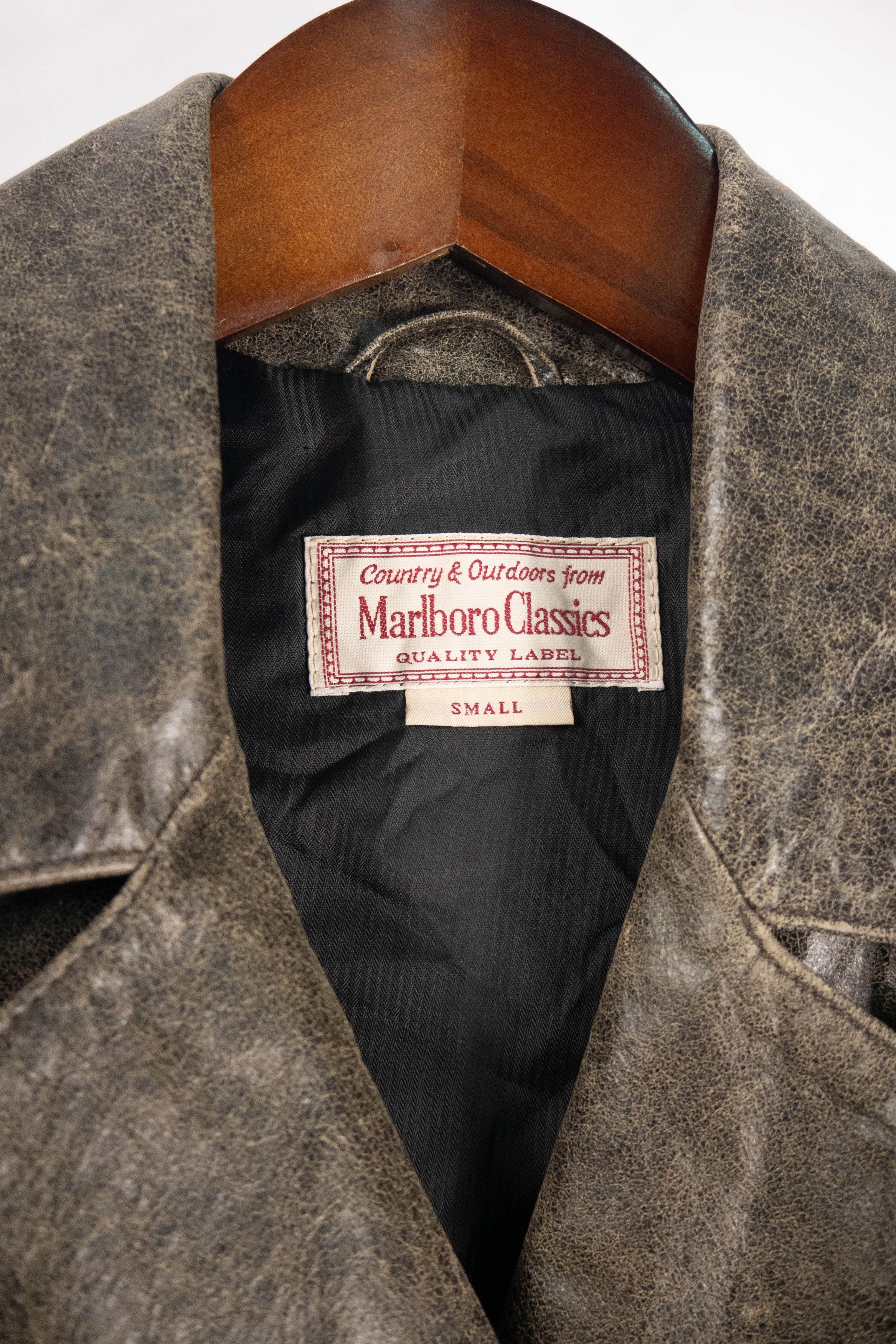 Marlboro × Vintage Marlboro leather jacket genuine horsehide biker style Size S / US 4 / IT 40 - 4 Thumbnail