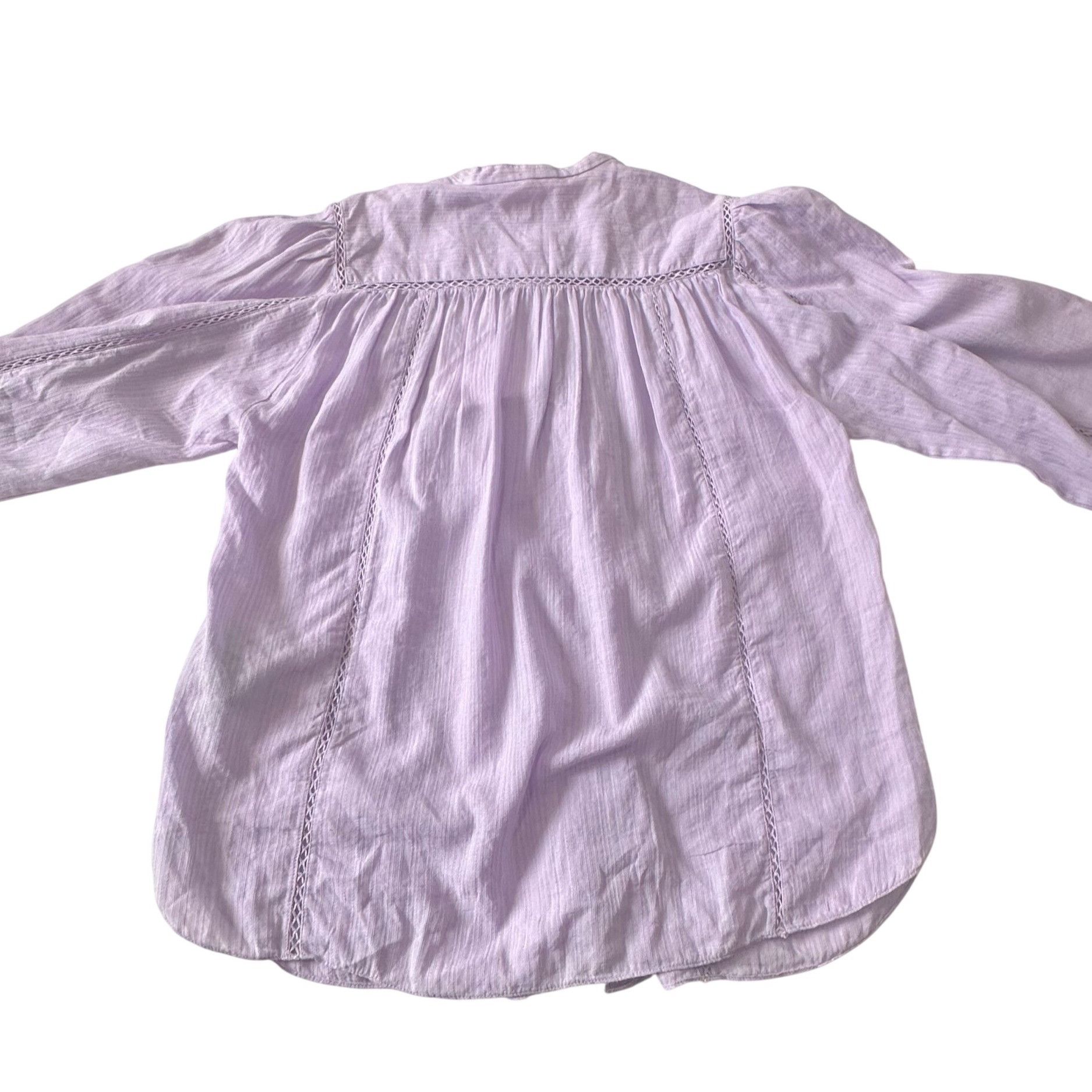 Isabel Marant Etoile Isabel Marant Etoile Leonard Pleated Long Sleeve Blouse, Si Size XS / US 0-2 / IT 36-38 - 8 Thumbnail