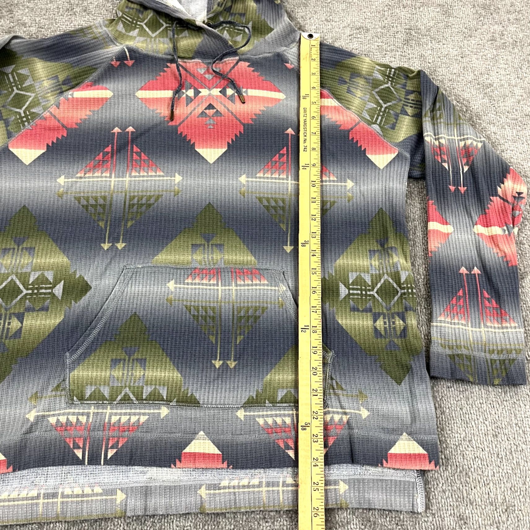 Chaps CHAPS Jacket Womens XL Aztec Southwestern Lightweight Hoodie Pullover Size XL / US 12-14 / IT 48-50 - 3 Thumbnail
