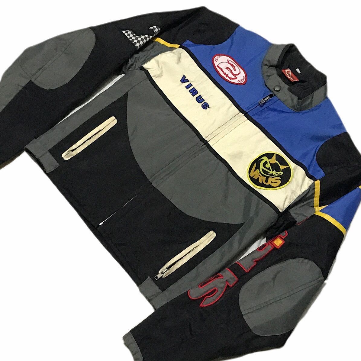 Vintage virus motorcycle nylon jacket Size US S / EU 44-46 / 1 - 2 Thumbnail