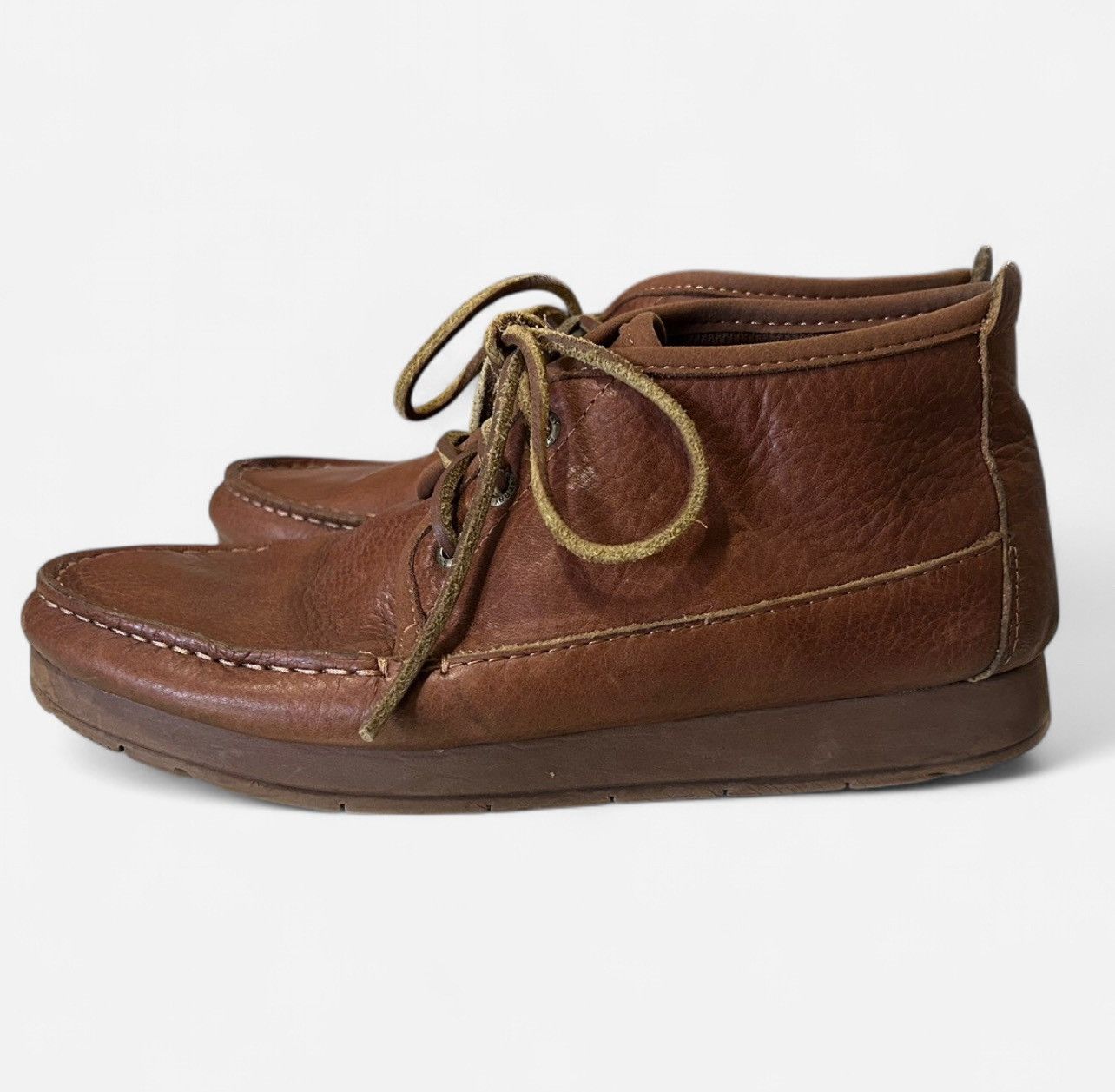 Sperry Sperry Leather Cognac Brown Chukka Hi Top Boat Shoes Size 8 Size US 8 / EU 41 - 4 Thumbnail