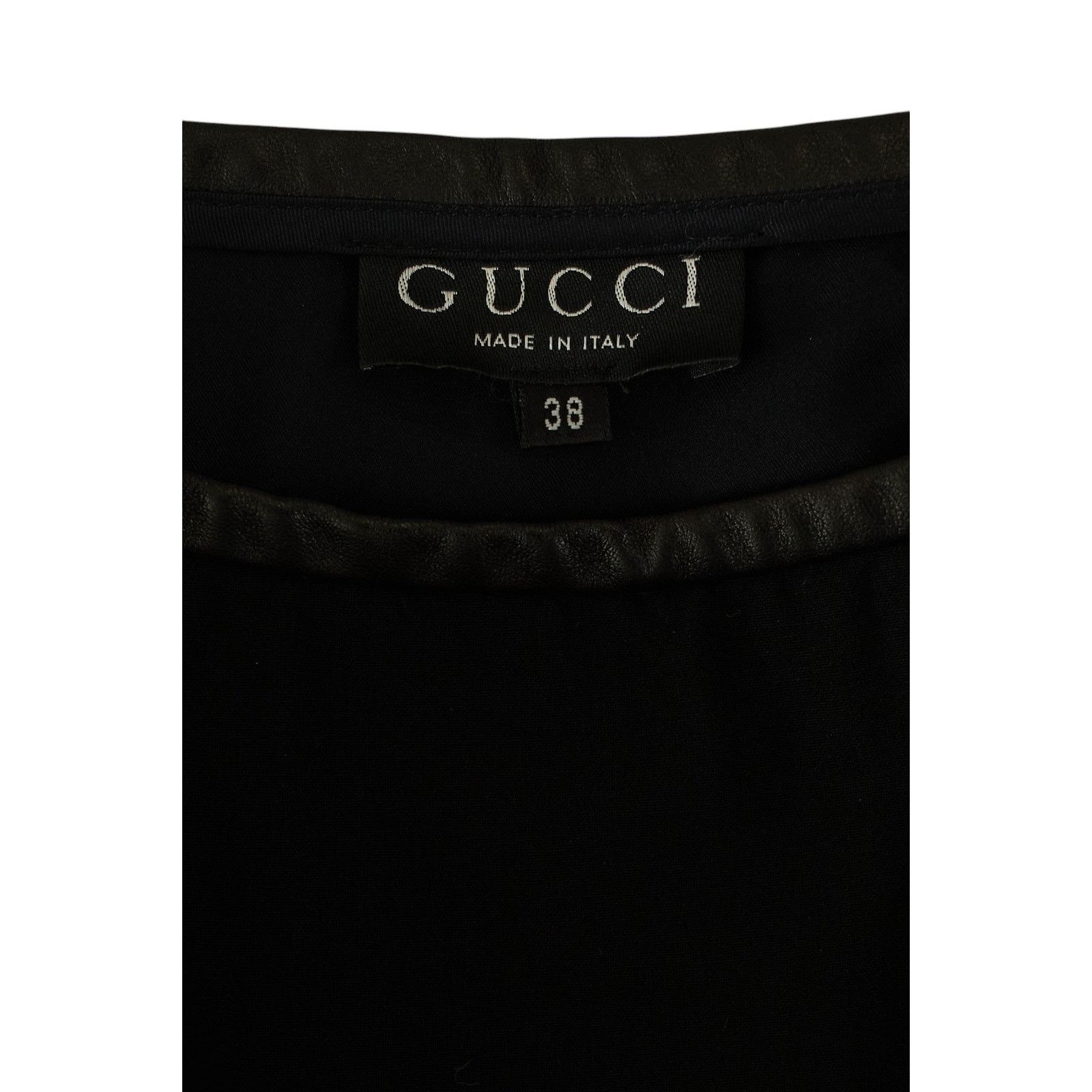 Gucci by Tom Ford F/W 1997 Leather Waistband Black Skirt Size 26" / US 2 / IT 38 - 3 Thumbnail