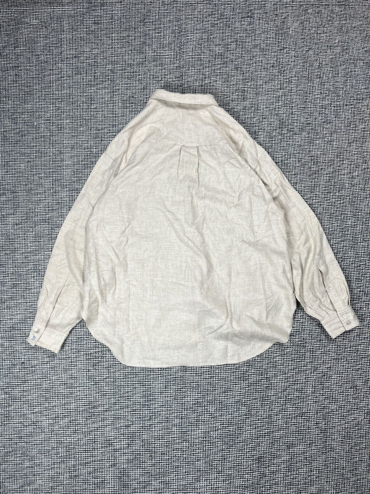 Designer Graumann top quality viscose + wool oversized shirt Size XL / US 12-14 / IT 48-50 - 2 Thumbnail