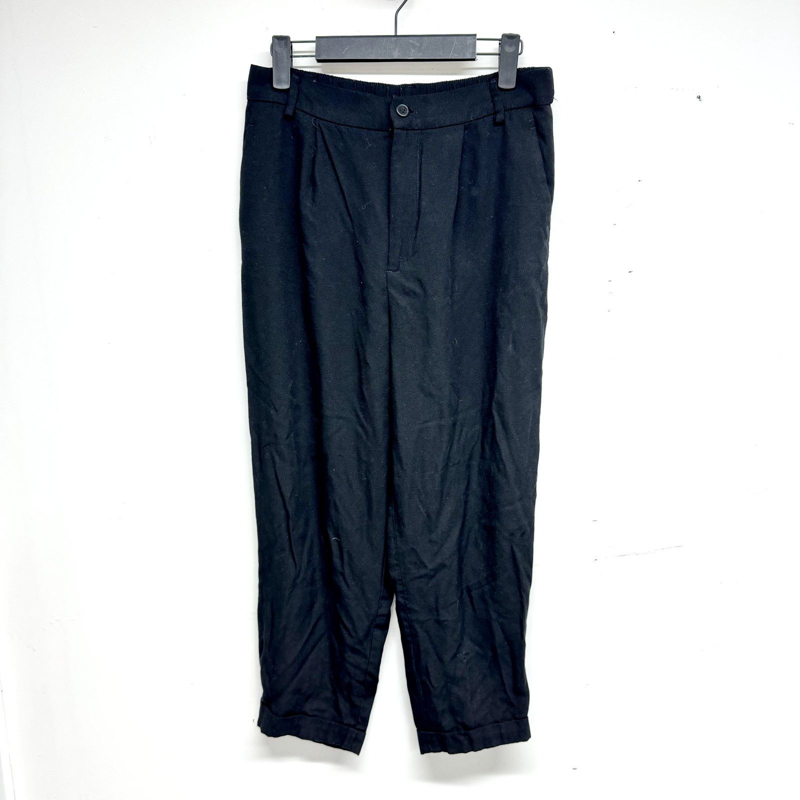 Zara Zara Black Trousers Straight Hemed Dress Pants Size Small Size 26" / US 2 / IT 38 - 3 Thumbnail