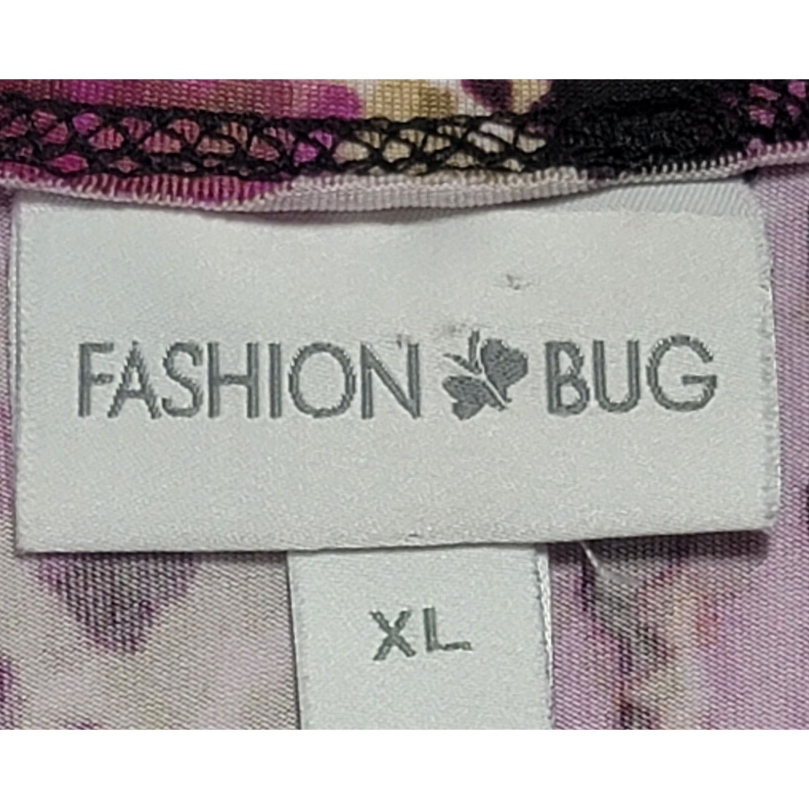 Other Fashion Bug Purple Black Striped Beading Lace Trim Top XL Size XL / US 12-14 / IT 48-50 - 4 Thumbnail