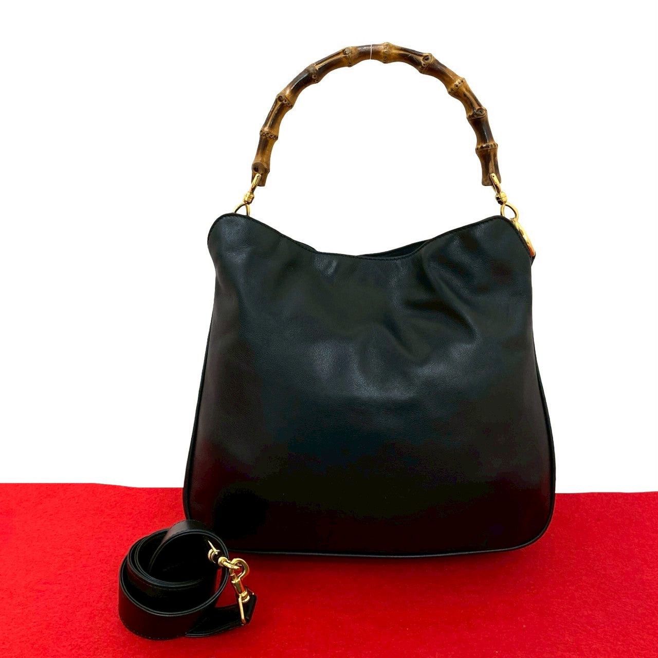 Gucci Gucci Shoulder Bag Black Leather Size ONE SIZE - 1 Thumbnail