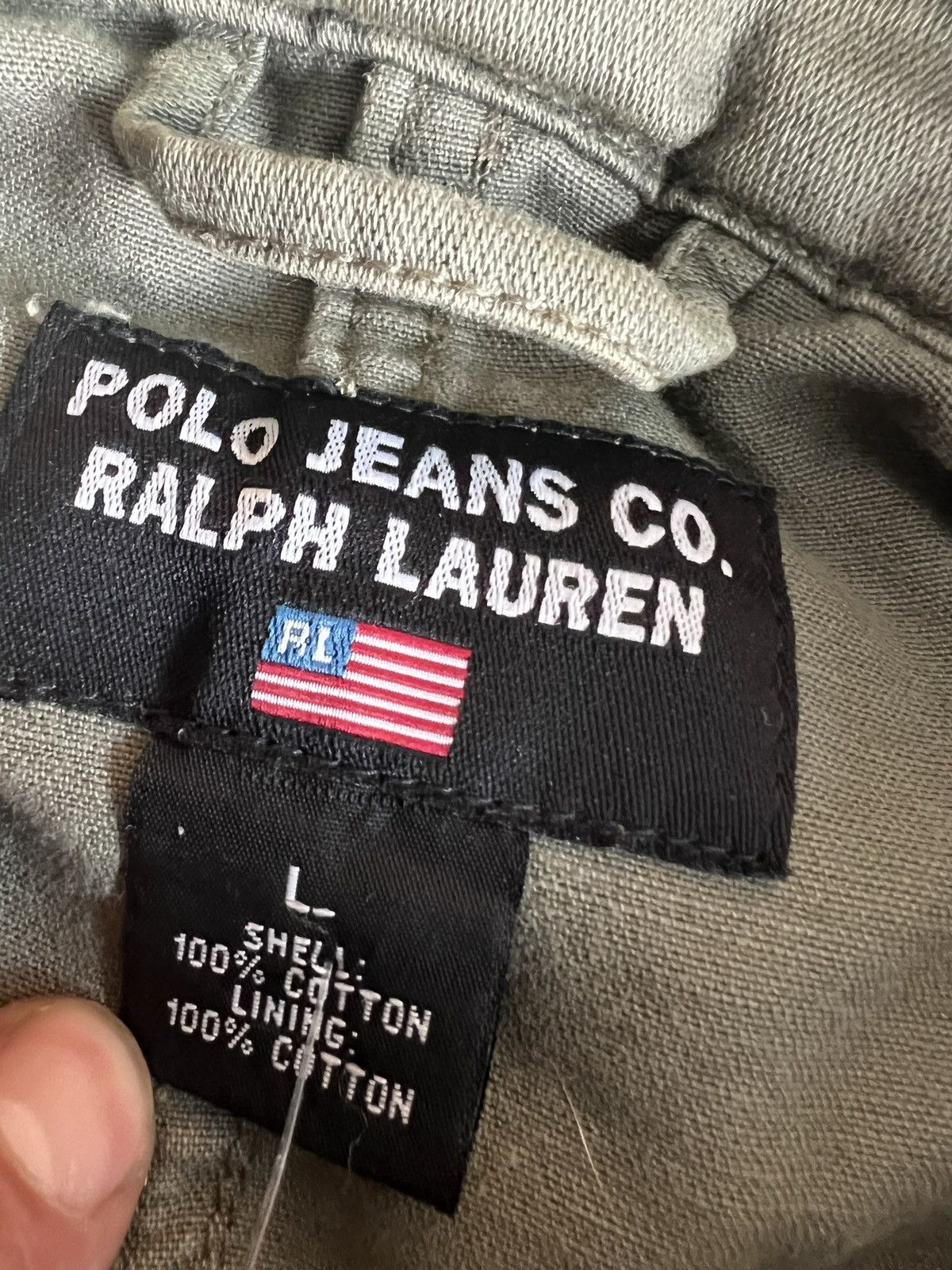 Polo Ralph Lauren × Vintage Vintage 90s Polo Ralph Lauren Jeans Co Military Jacket Size US L / EU 52-54 / 3 - 8 Thumbnail