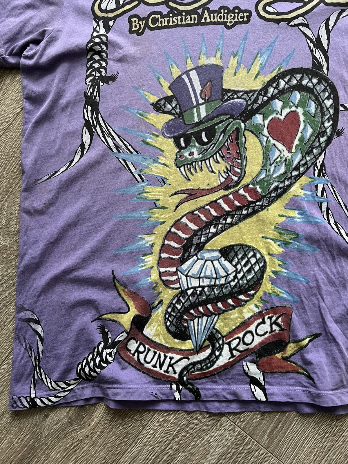 Christian Audigier × Ed Hardy × Vintage Vintage 💥 Ed Hardy by Christian Audigier T-Shirt Y2K Tee Size US L / EU 52-54 / 3 - 5 Thumbnail
