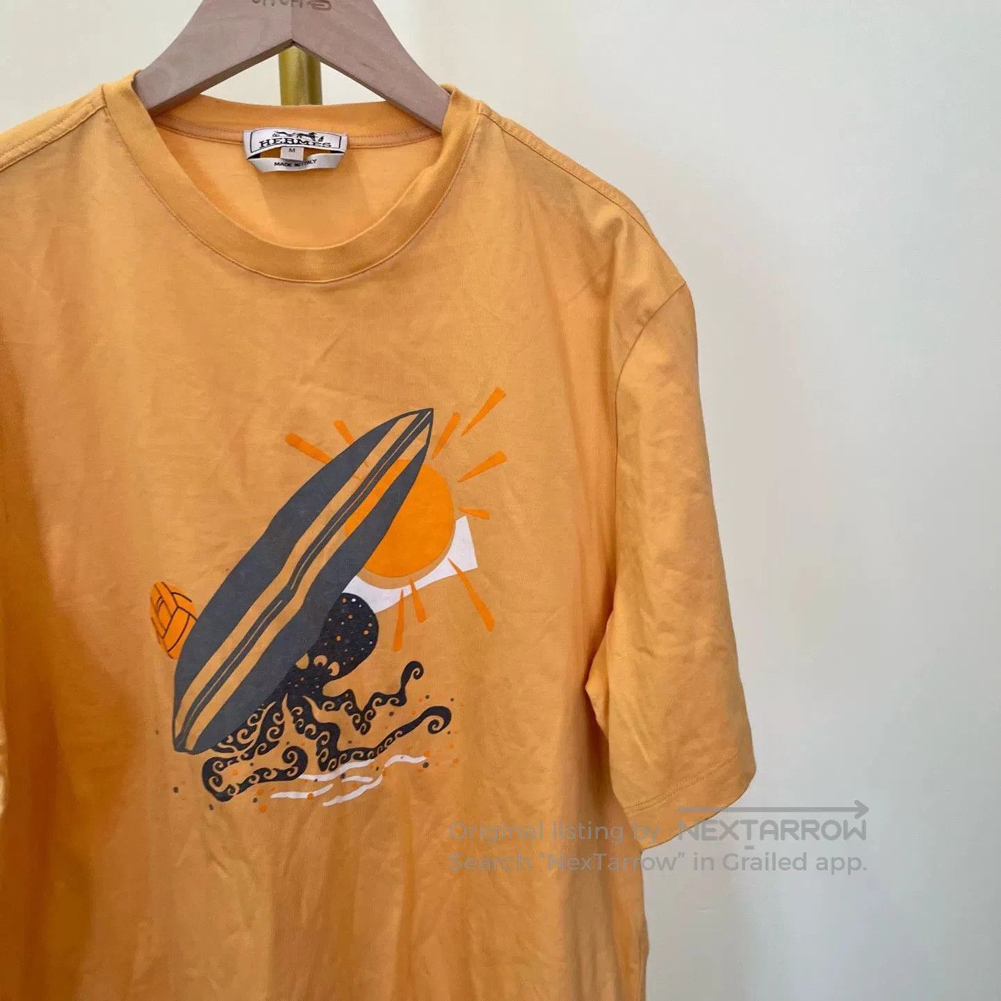 Hermes HERMES SS23 Melon Logo Print T. Size US M / EU 48-50 / 2 - 2 Thumbnail