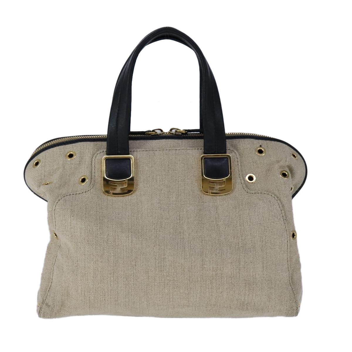 Fendi Chameleon Beige Canvas Handbag (Pre-Owned) Size ONE SIZE - 1 Thumbnail