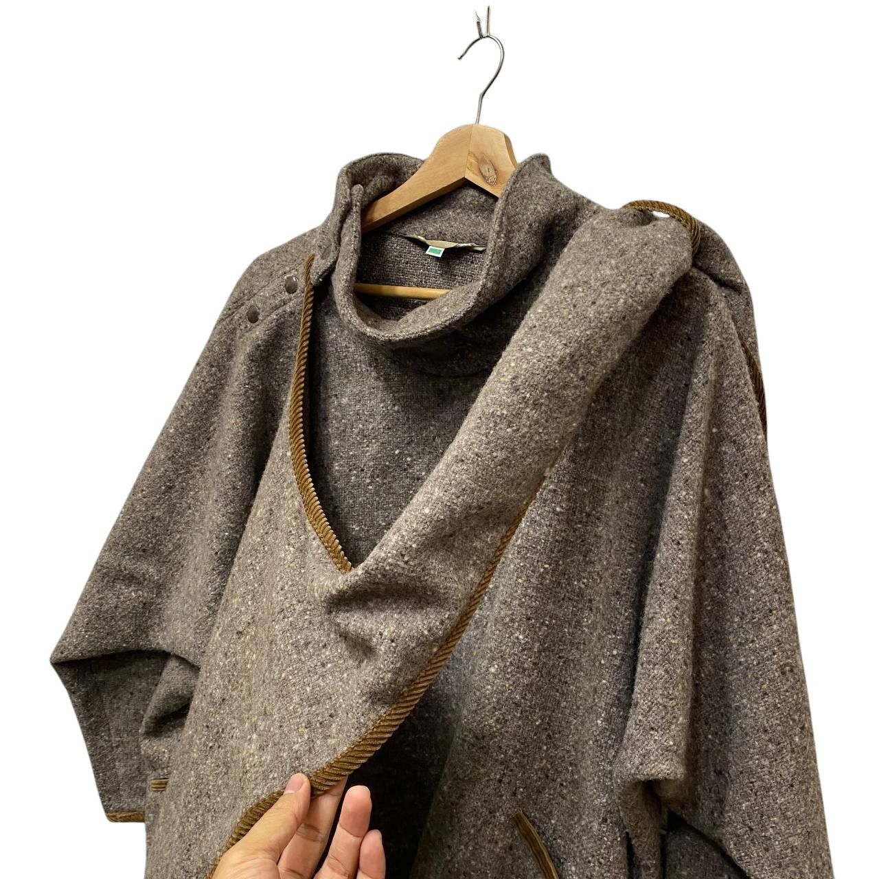 Japanese Brand YOHJI YAMAMOTO STYLE BOBBIE BROOKS N.YORK SCARF COAT WOOL Size US M / EU 48-50 / 2 - 13 Thumbnail