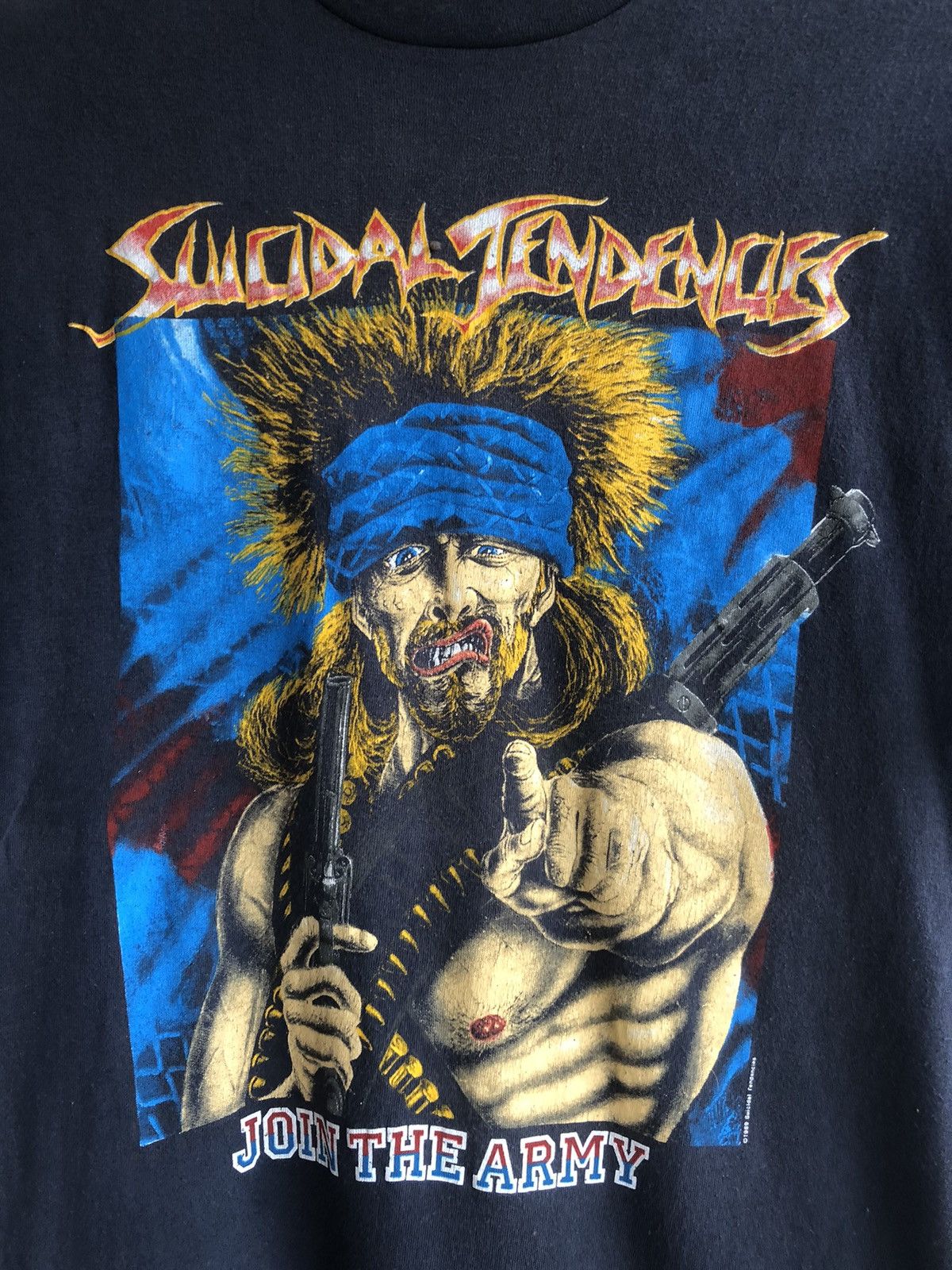 Band Tees × Vintage Vintage 80s Suicidal Tendencies Distressed Size US XL / EU 56 / 4 - 5 Thumbnail