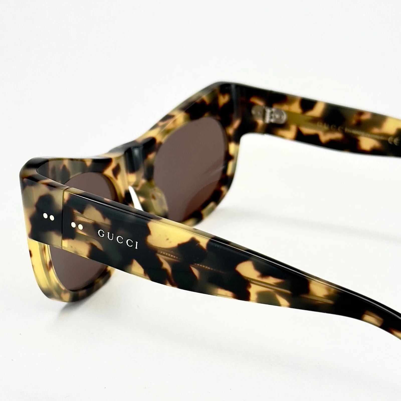 Gucci GUCCI Gg0870s 0870 Havana Brown Designer Runway Unisex 003 Size ONE SIZE - 4 Thumbnail