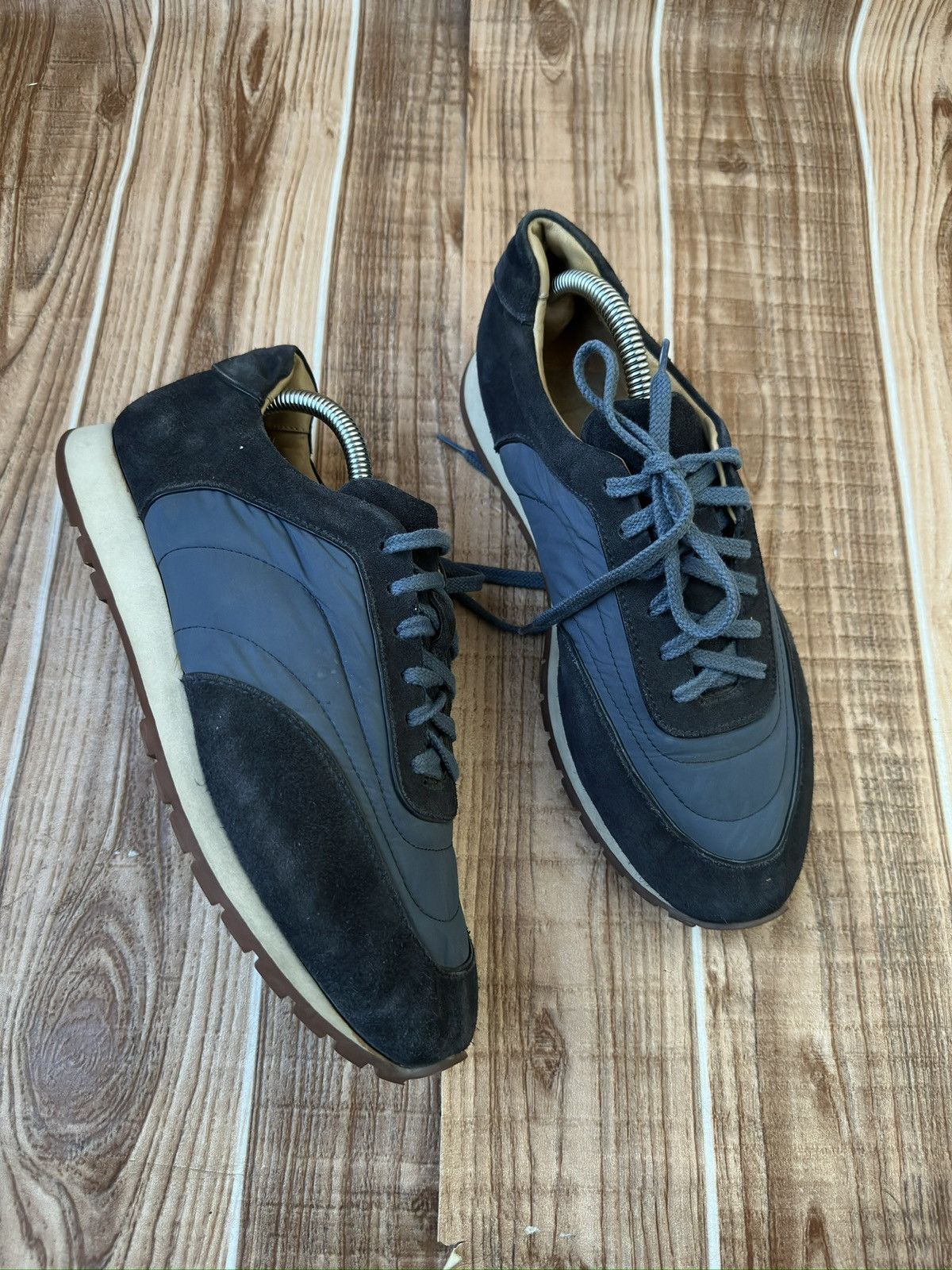 Loro Piana Loro Piana Blue Suede Weekend Walk Low top Sneaks Size US 7 / EU 40 - 8 Thumbnail