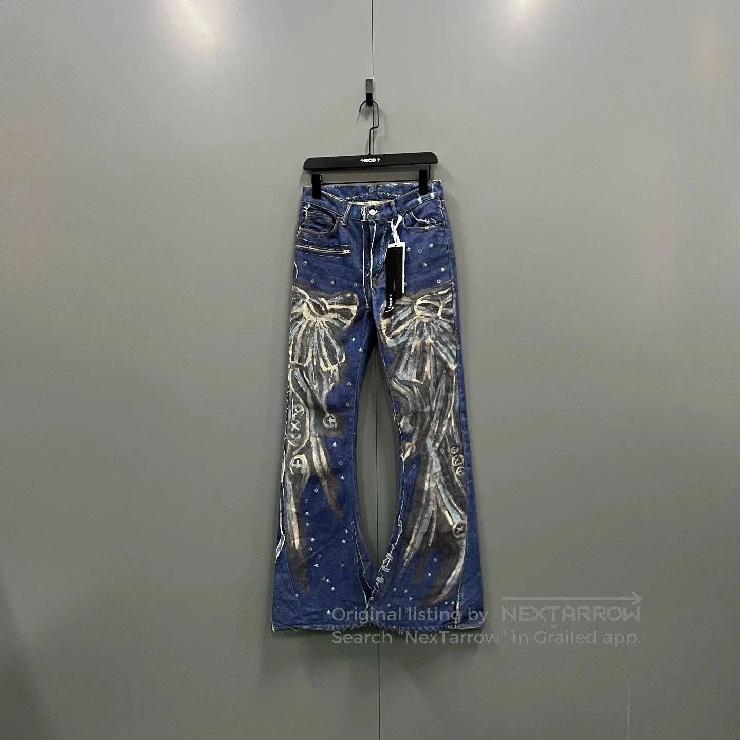 Acne Studios Acne Studios 2024M Inkjet Print Flared Pants. Size 41" - 1 Thumbnail