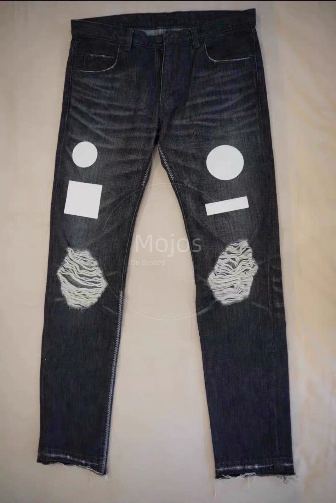 Number (N)ine Number Nine 04AW Distressed Patch Denim-2508 Size US 30 / EU 46 - 1 Thumbnail