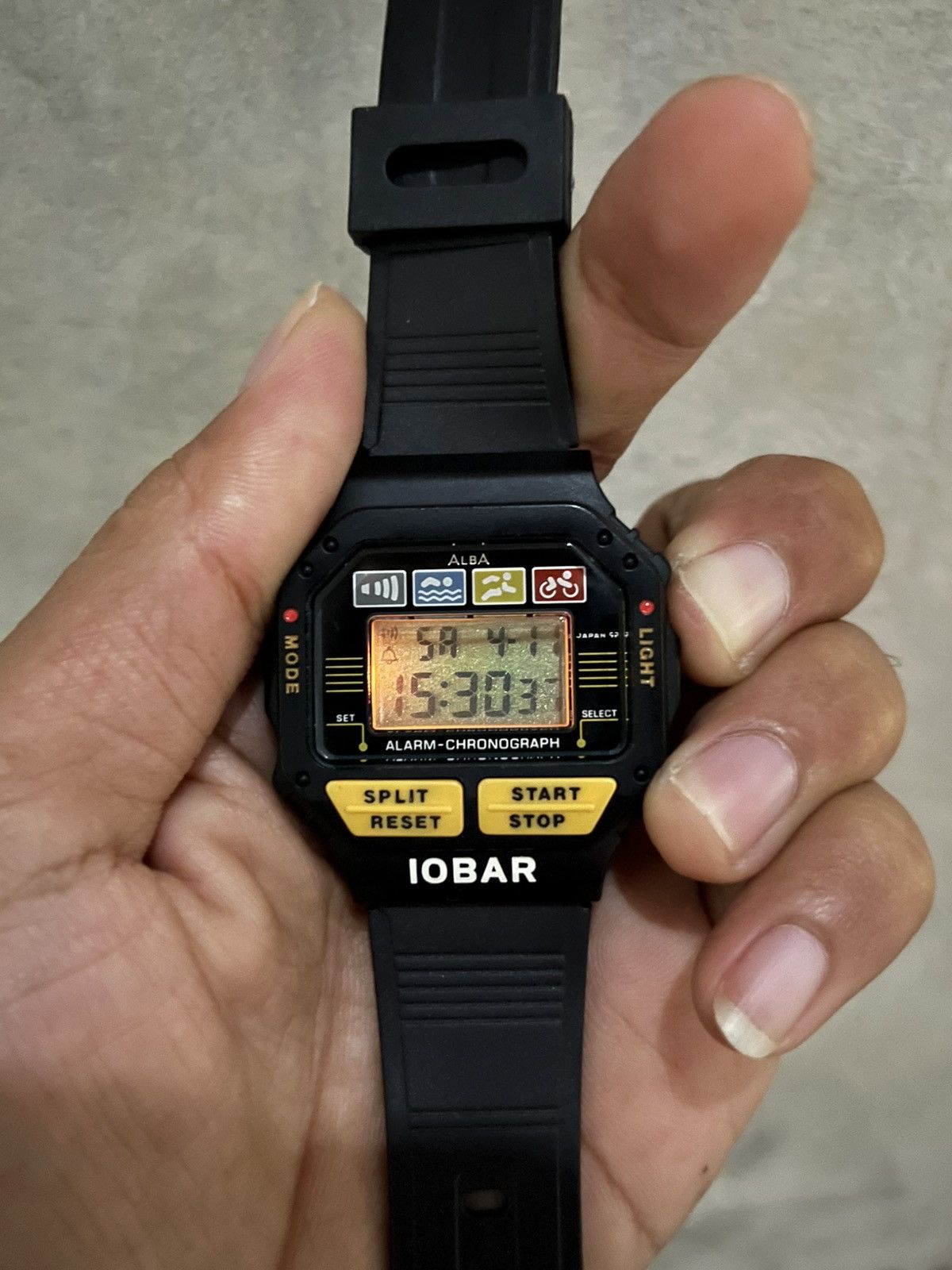 ALBA Rare Vintage ALBA W329-4000 SPORT 10 Digital Watch Size ONE SIZE - 7 Thumbnail