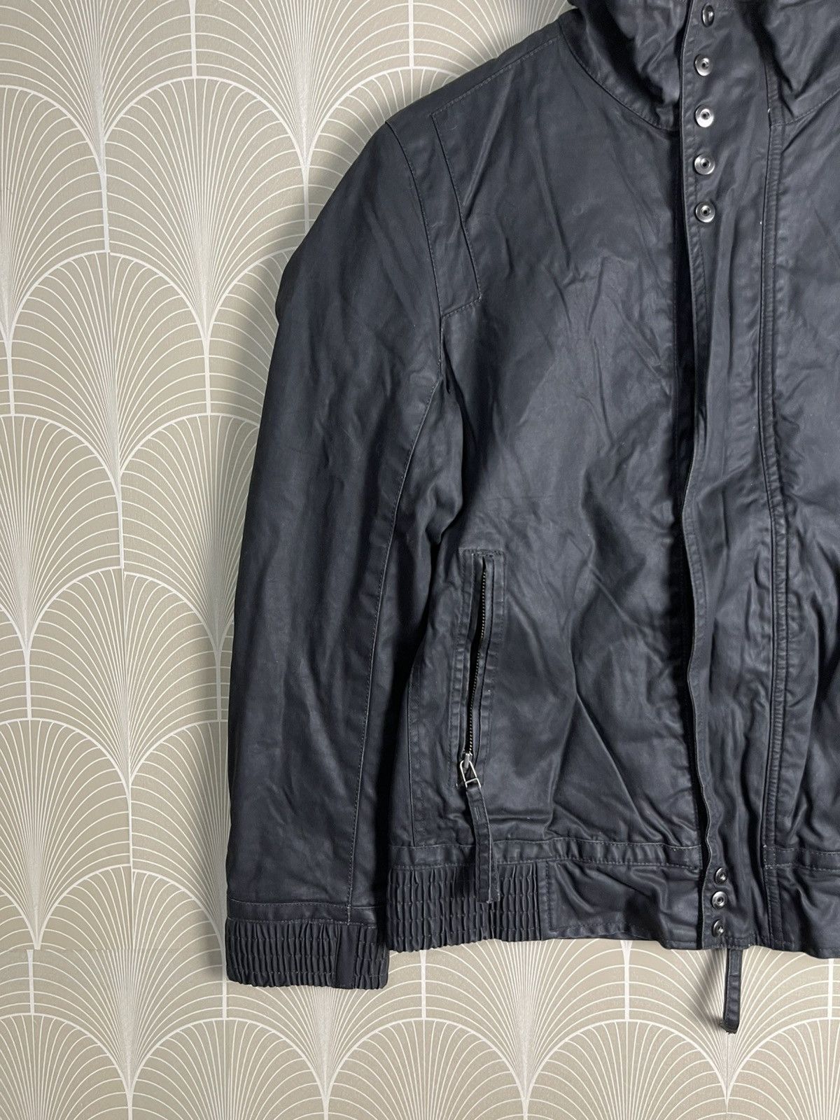 Japanese Brand × Nicole Club × Vintage 2000s NICOLE CLUB FOR MEN COATING BIKER JACKET Size US M / EU 48-50 / 2 - 3 Thumbnail