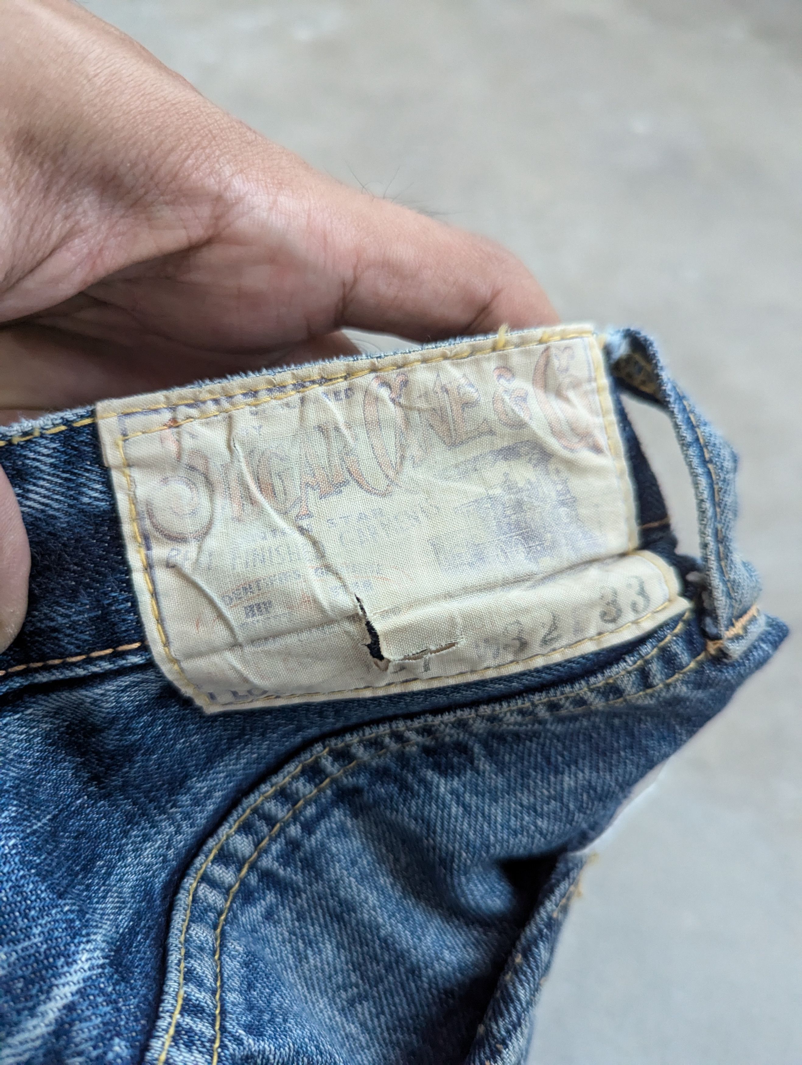 Japanese Brand × Sugar Cane OPEN ORDER 🔥 Vintage Sugar Cane Selvedge Distressed Denim Size US 32 / EU 48 - 14 Thumbnail
