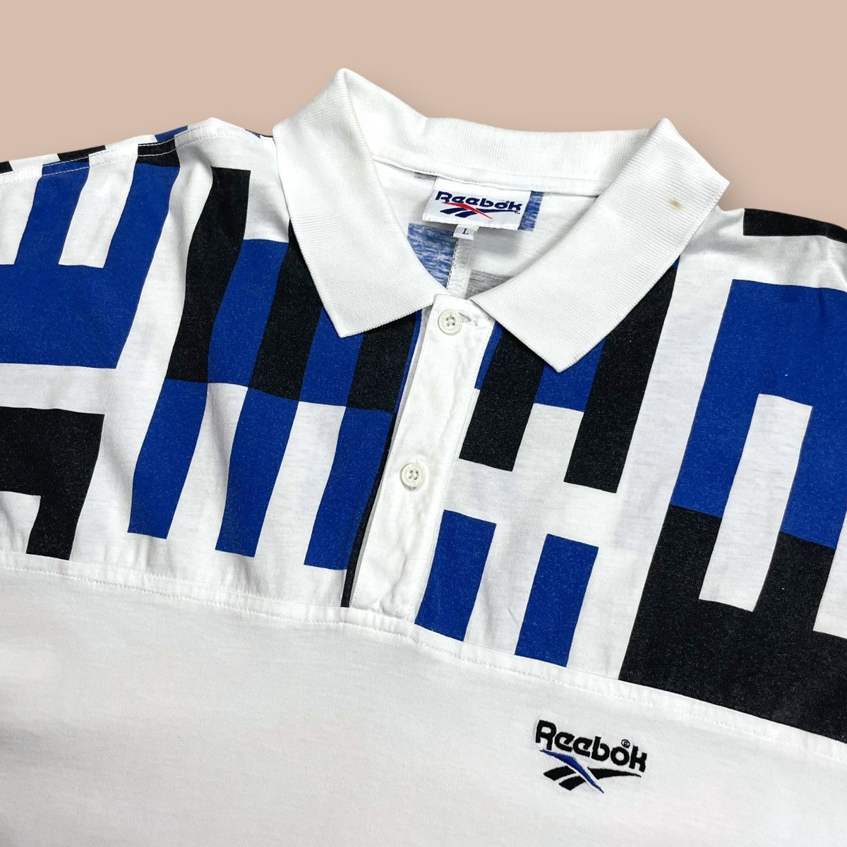 Reebok Vintage 90s Reebok Michael Chang Tennis Polo Shirt Size US L / EU 52-54 / 3 - 3 Thumbnail