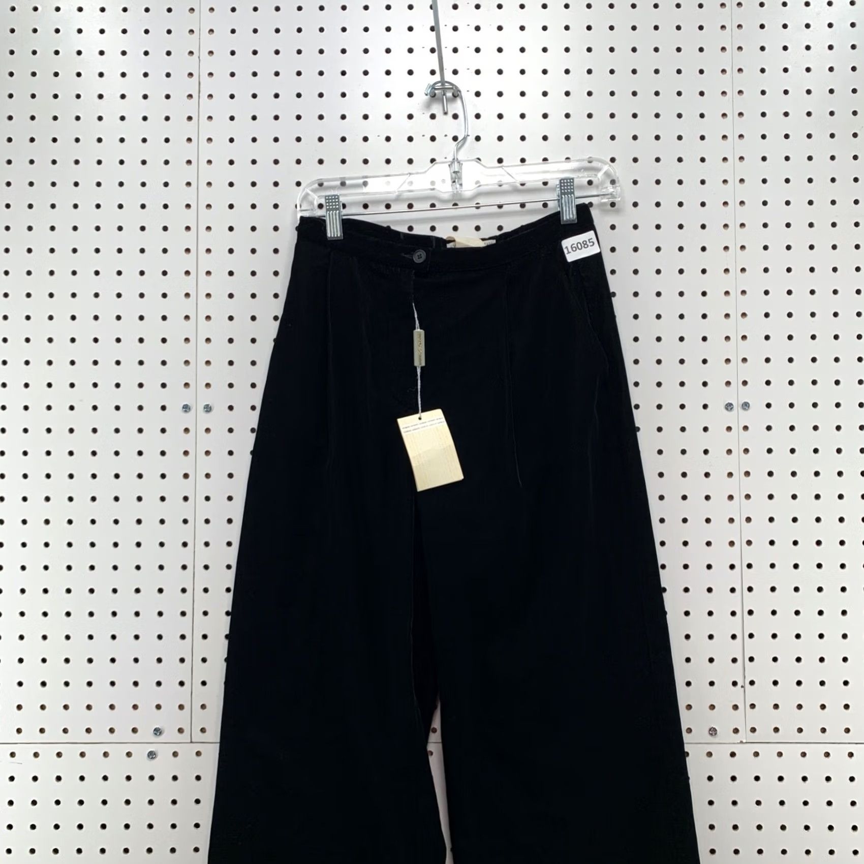 Emporio Armani VINTAGE Emporio Armani Black Womens Velour Pants Wide Leg Fit 25X30 NEW Size 42" / US 20 - 6 Thumbnail