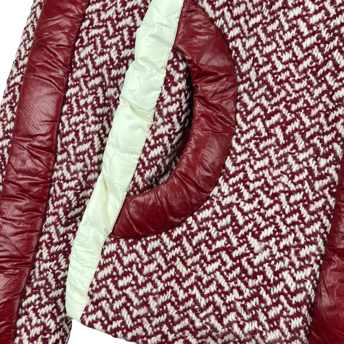 Moncler Grenoble Red Moncler Grenoble Penny Tweed Wool Down Jacket Size XS / US 0-2 / IT 36-38 - 9 Thumbnail