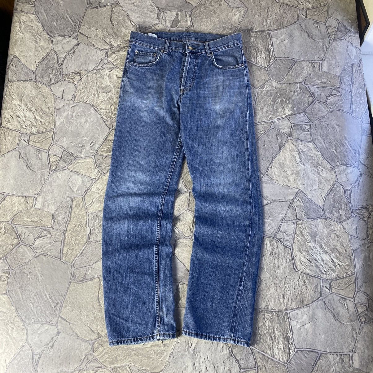 Yohji Yamamoto Yohji Yamamoto Y-3 Adidas Embroidered Big Logo Jeans Size US 32 / EU 48 - 8 Thumbnail