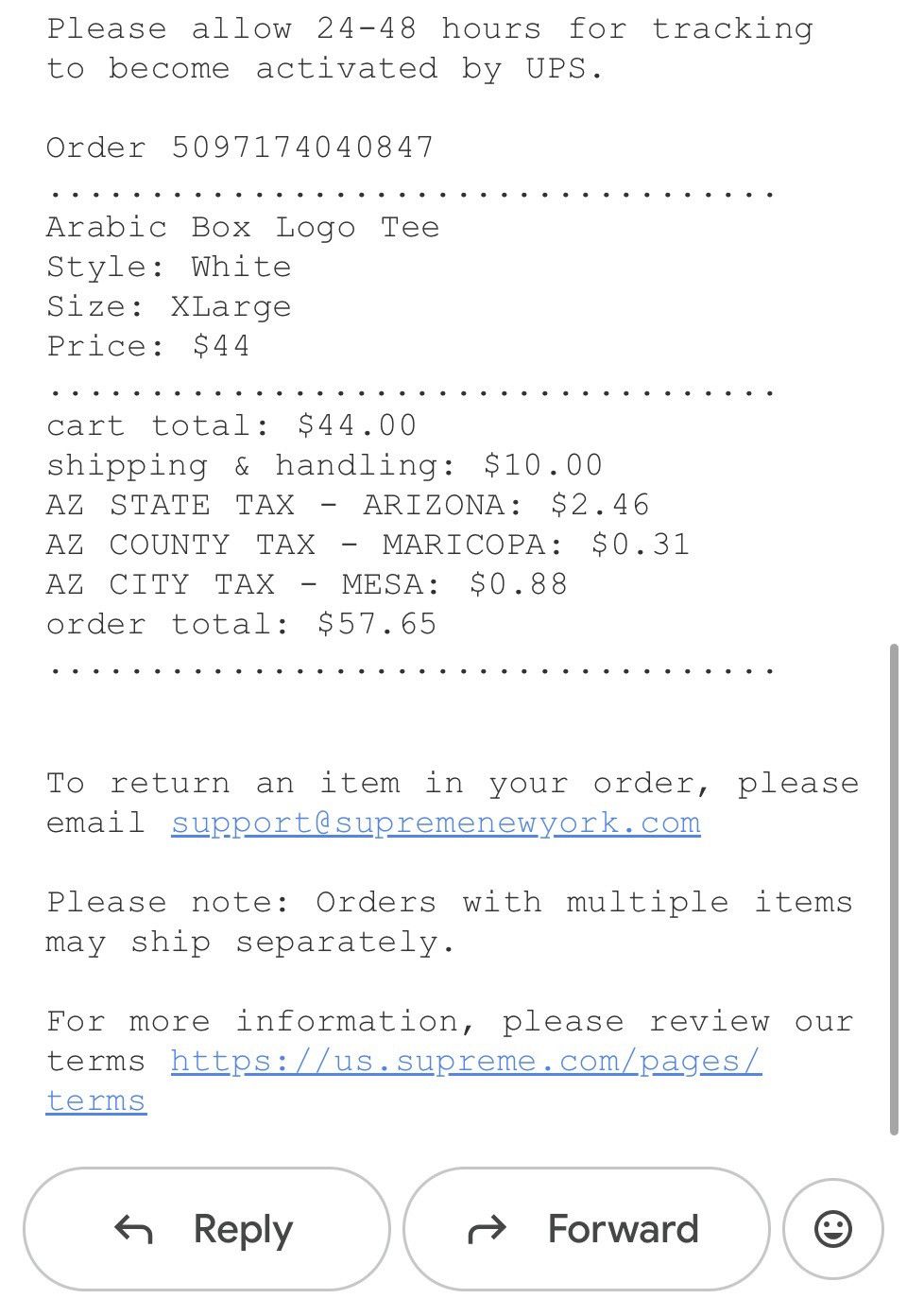 Supreme Supreme Arabic box logo tee white size xl Size US XL / EU 56 / 4 - 8 Thumbnail