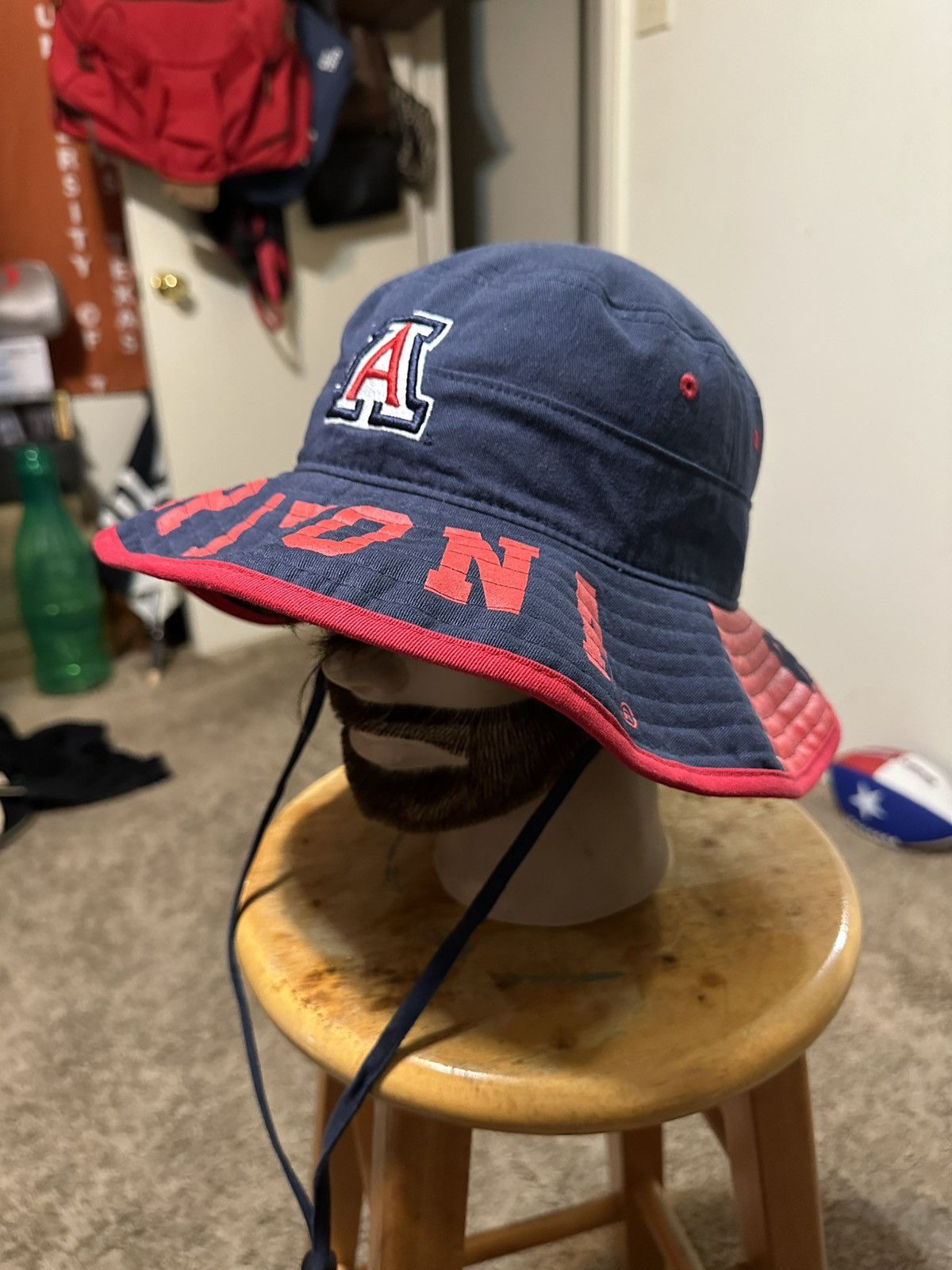 NCAA Vintage NCAA Arizona Wildcats “red & blue” bucket hat 90s Size ONE SIZE - 6 Thumbnail
