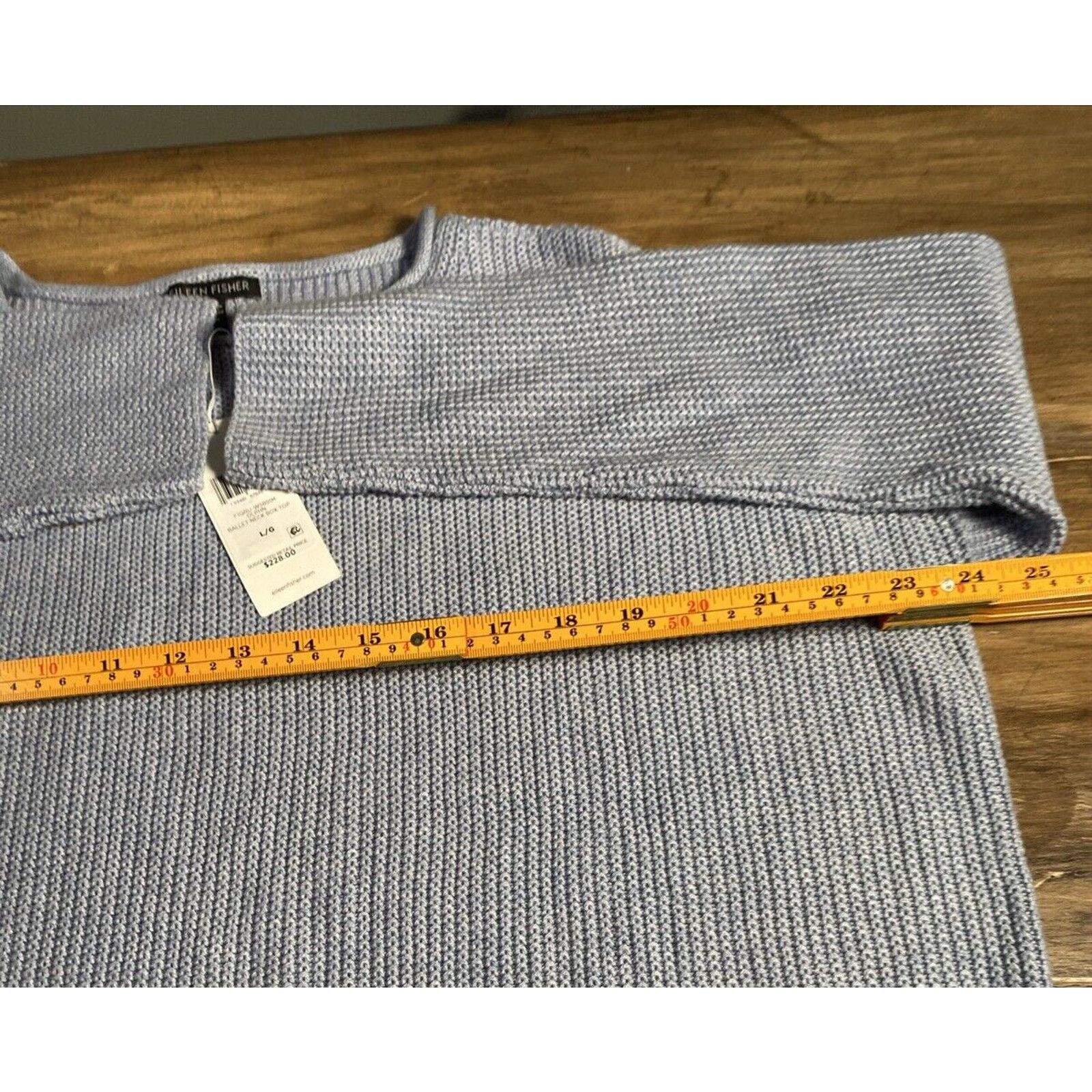 Eileen Fisher NWT Eileen Fisher Delphine Ballet Neck Side Slit Sweater L Size L / US 10 / IT 46 - 8 Thumbnail