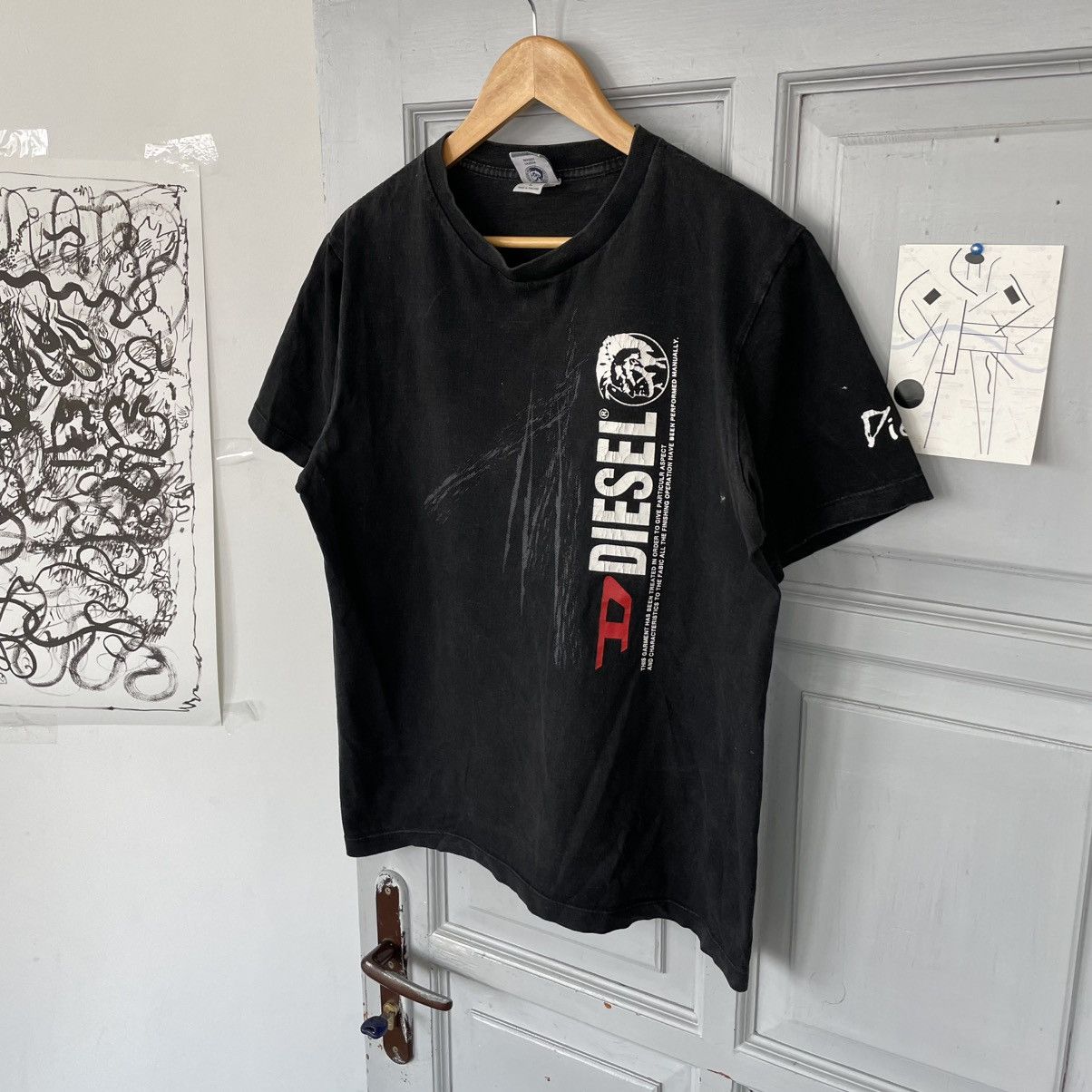 Diesel Vintage 90’s Diesel Avantgarde T-shirt Y2K size L Size US L / EU 52-54 / 3 - 1 Thumbnail