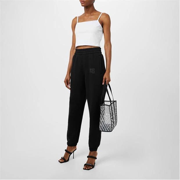 Alexander Wang o1g2r1mq0824 Size: OS / Freeze Logo Small Tote White Black Size ONE SIZE - 5 Thumbnail