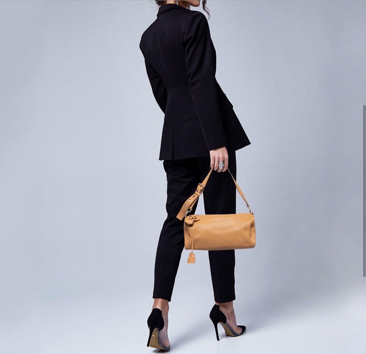 Prada Prada Vitello Daino Gold-Tone Padlock Leather Shoulder Bag Size ONE SIZE - 1 Thumbnail