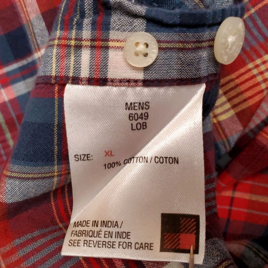 Vintage Woolrich Shirt Men XL Blue Red Plaid Cotton Short Sleeve Outdoor Casual Size US XL / EU 56 / 4 - 6 Thumbnail