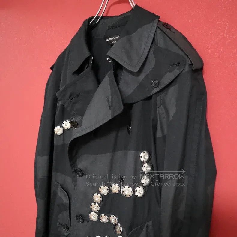 Comme des Garcons Comme Des Garcons Silver Buckle Trench Coat Size US XS / EU 42 / 0 - 4 Thumbnail