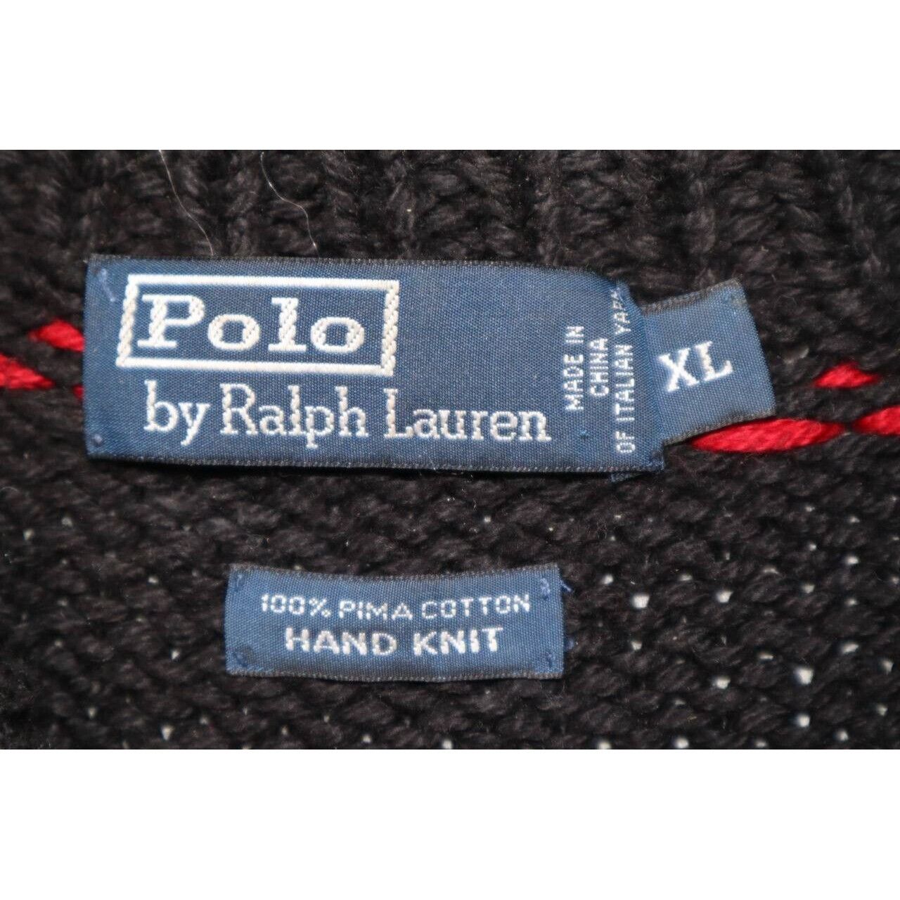 Polo Ralph Lauren VTG Polo Ralph Lauren Concho Button Shawl Collar Aztec Wool Size US XL / EU 56 / 4 - 2 Thumbnail