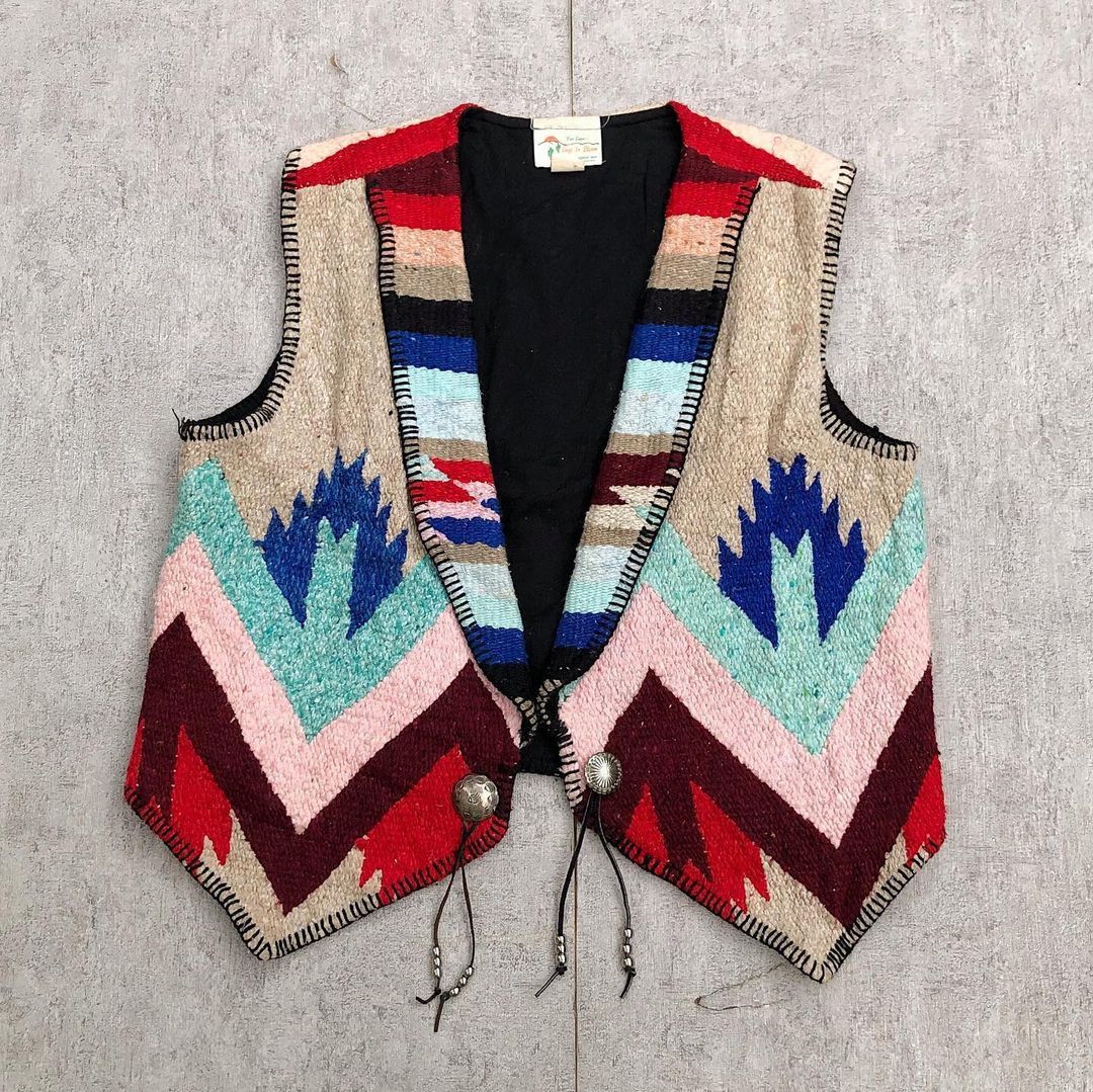 Native Vtg 90’s Pam Layne’s By Sage In bloom Vest Size US L / EU 52-54 / 3 - 1 Thumbnail