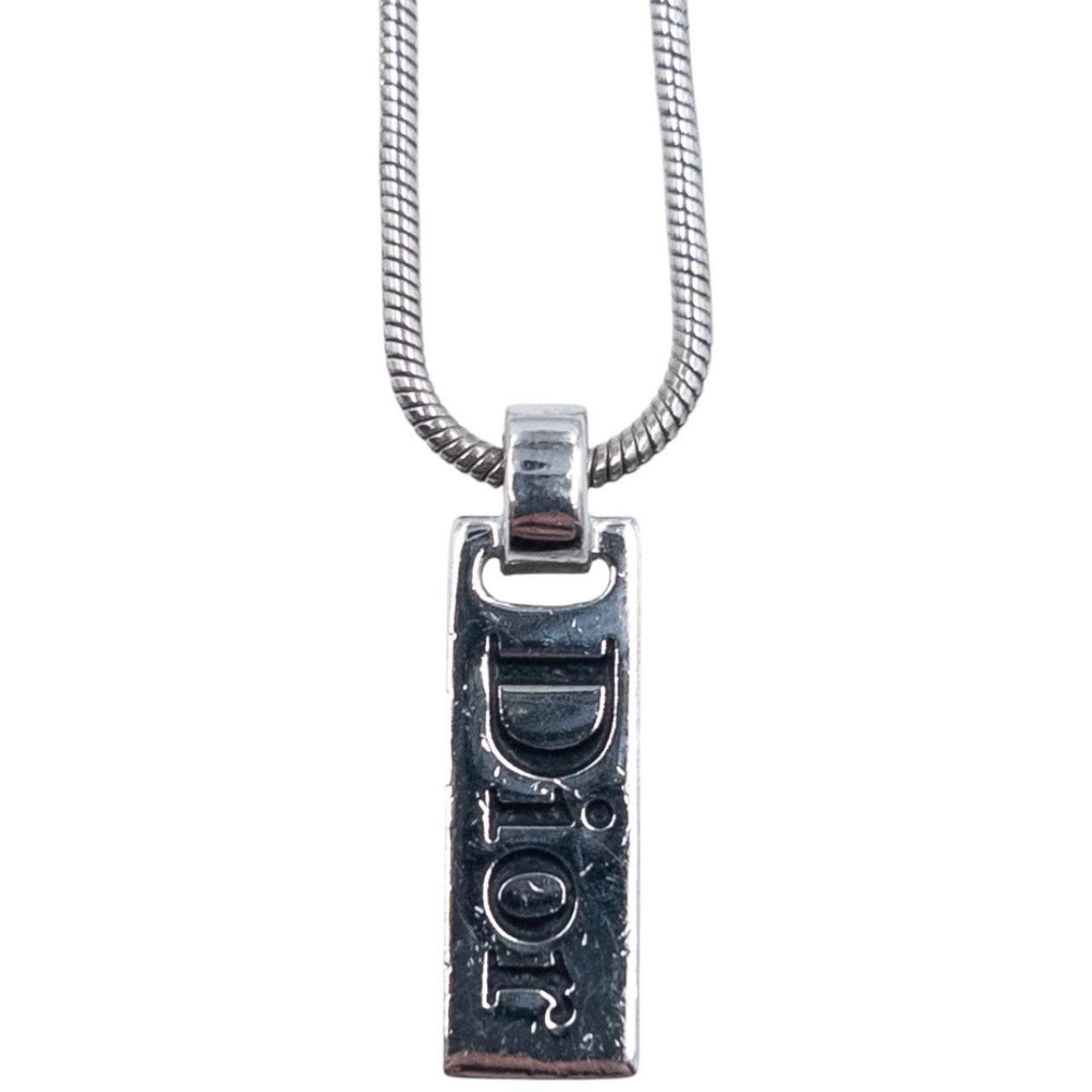 Dior Vintage Dior Silver Pendant Necklace Size ONE SIZE - 3 Thumbnail