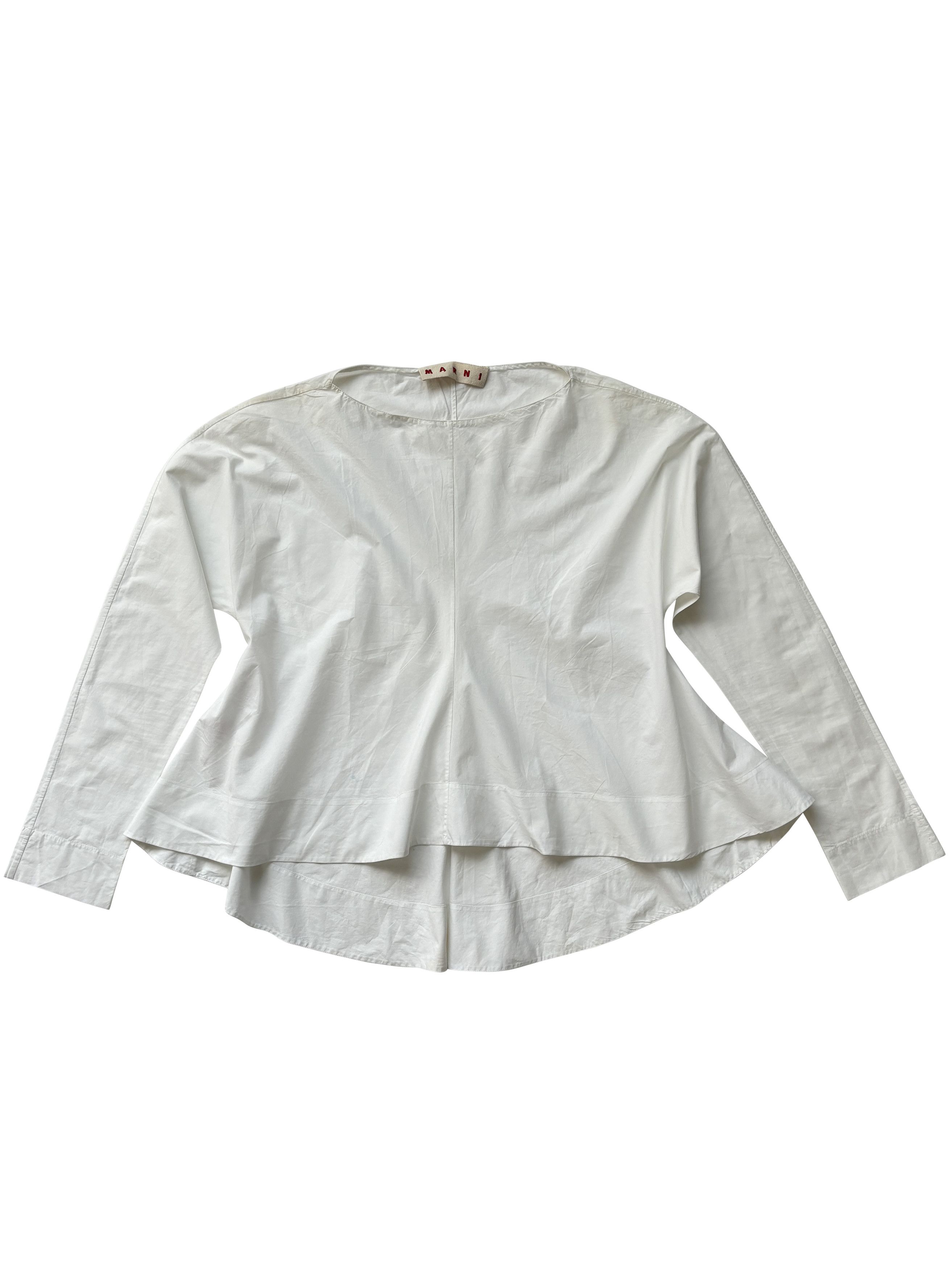 Marni ⚡️QUICK SALE⚡️Marni White Flared Top Blouse Size M / US 6-8 / IT 42-44 - 1 Thumbnail
