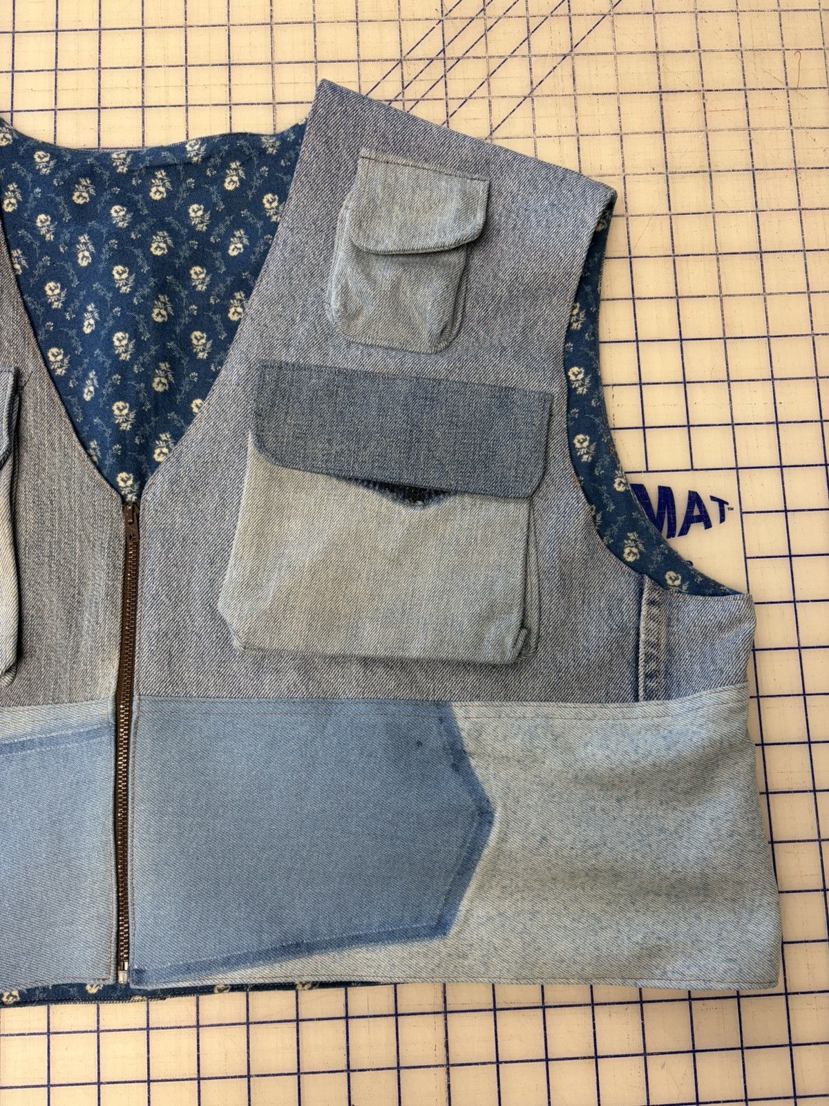 Other Noisette Flannel-Lined Denim Utility Vest Size US XL / EU 56 / 4 - 4 Thumbnail