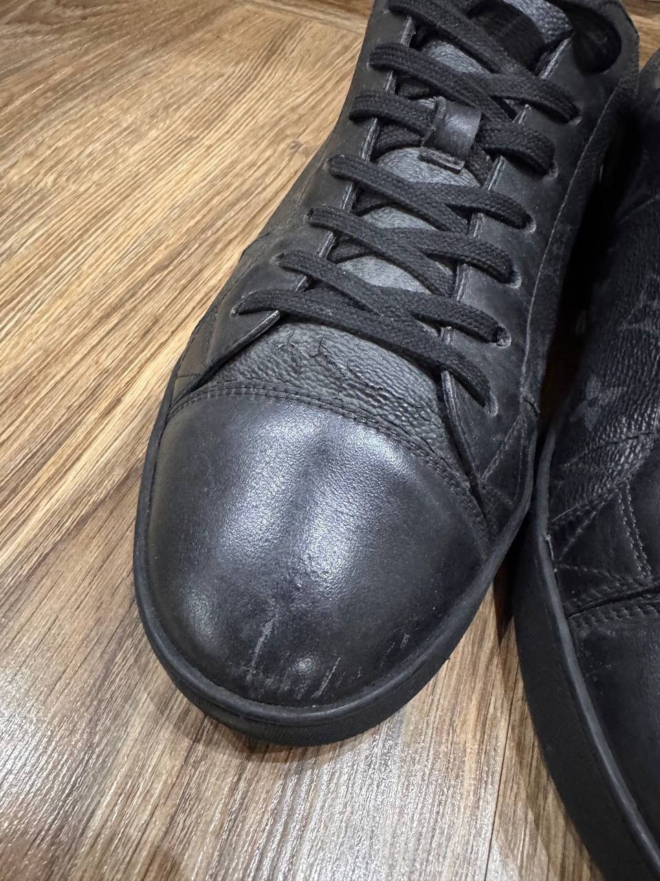 Louis Vuitton Louis Vuitton Match Up Black Monogram Canvas Sneakers Size Size US 6.5 / EU 39-40 - 17 Thumbnail