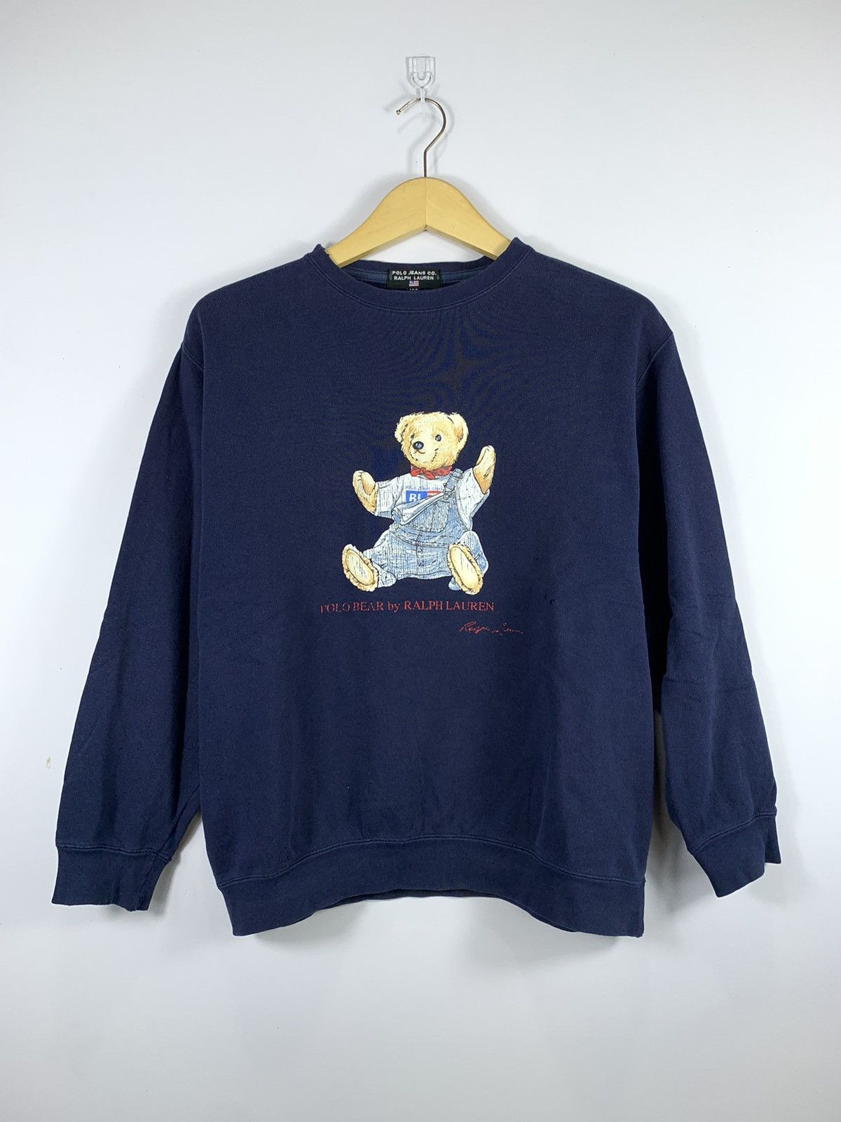 Polo Ralph Lauren × Ralph Lauren × Ralph Lauren Sport Vintage Polo Ralph Lauren Sweatshirt Polo Bear Sweater Size US M / EU 48-50 / 2 - 1 Thumbnail
