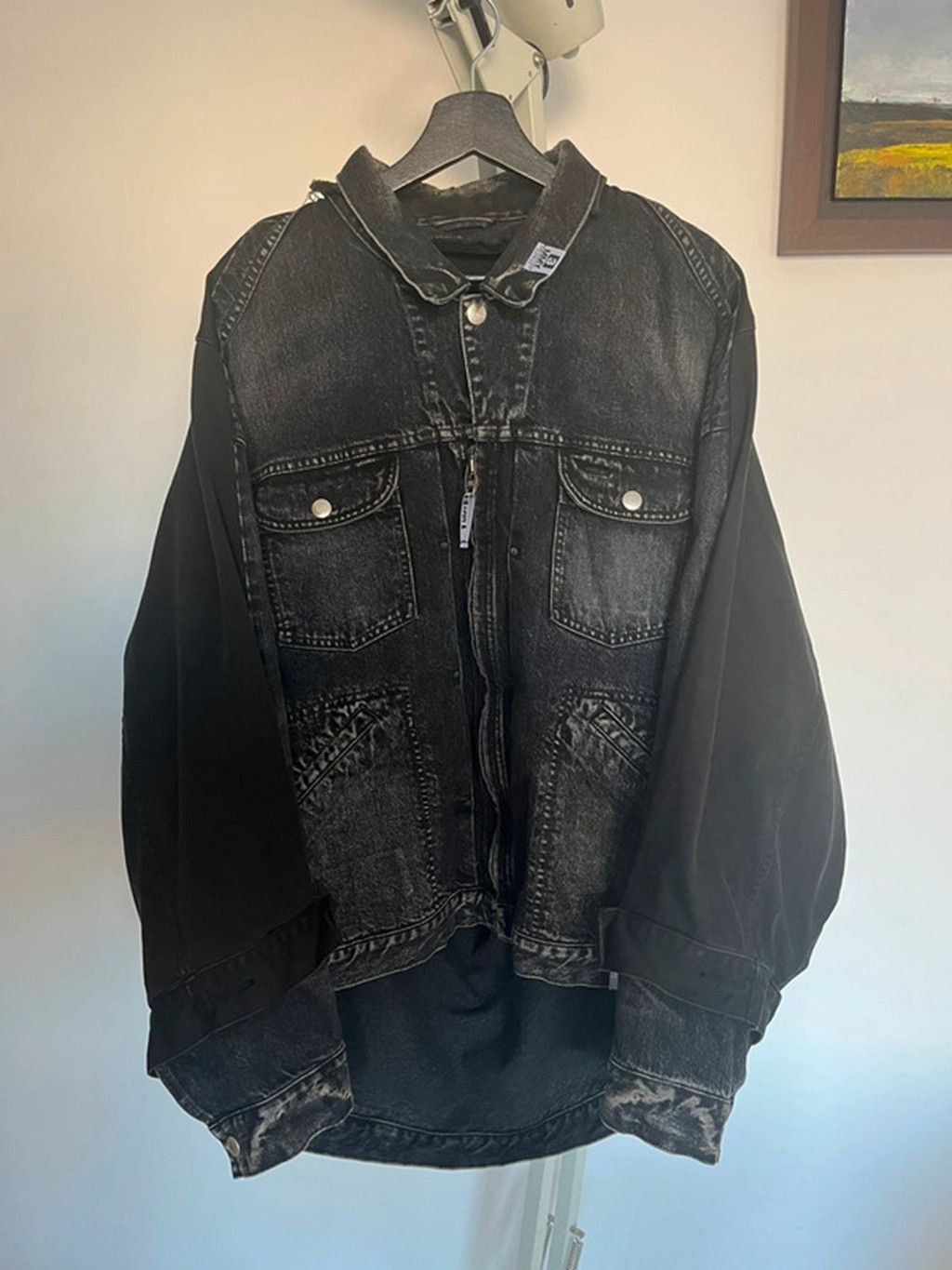 Maison MIHARA YASUHIRO Maison mihara yasuhiro double denim jacket Size US M / EU 48-50 / 2 - 1 Thumbnail