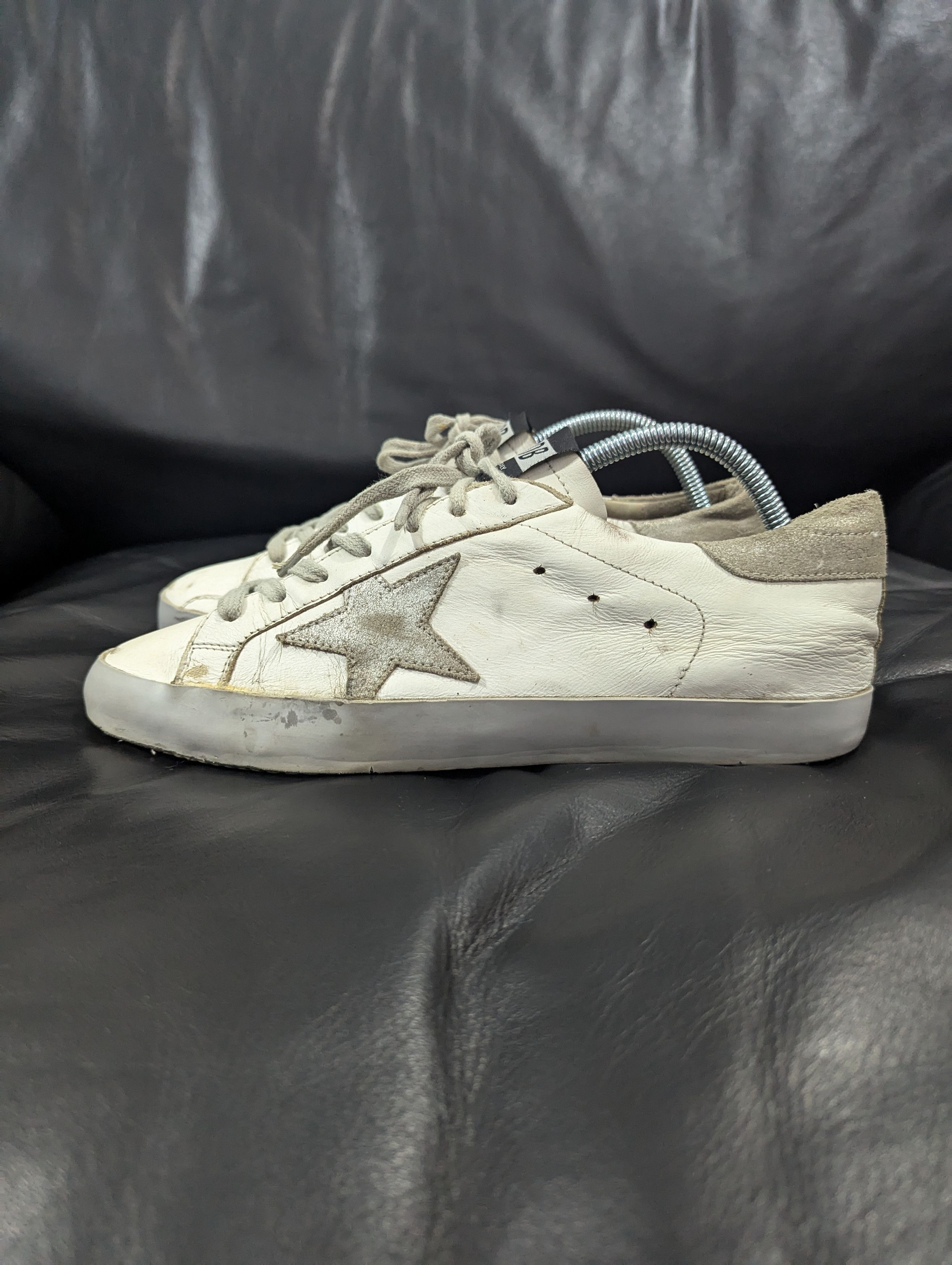Golden Goose Super Star Grey sole sneakers