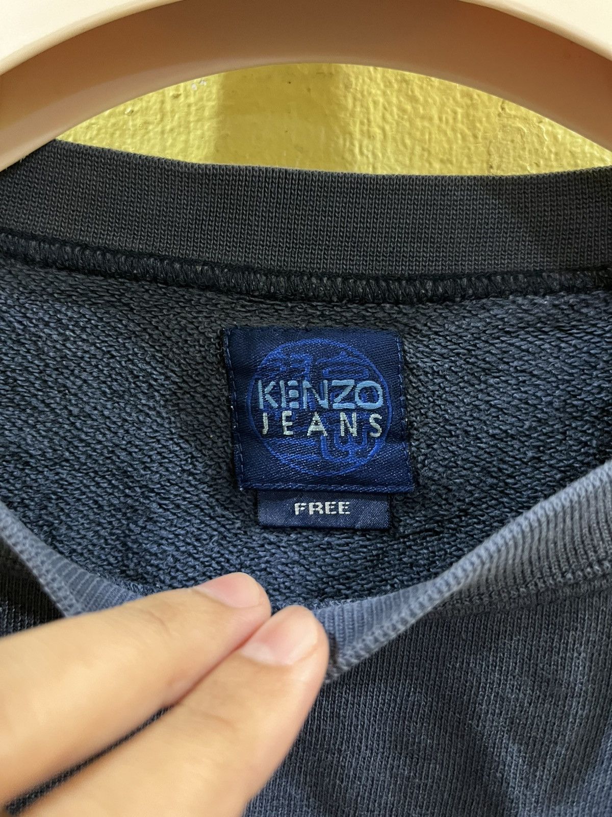 Kenzo vintage Kenzo Jeans spellout embroidery pullover sweatshirt Size US L / EU 52-54 / 3 - 5 Thumbnail