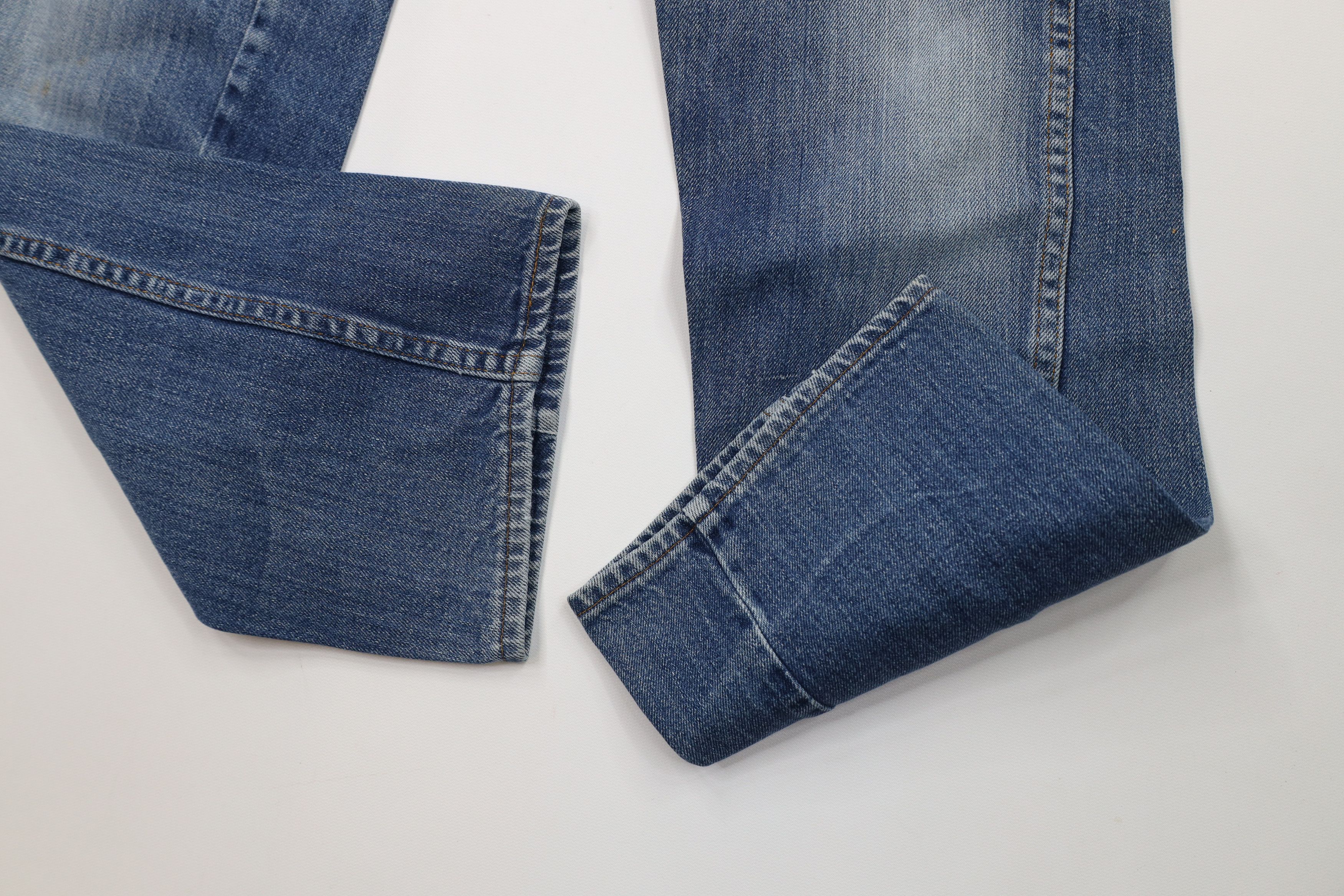 Vintage Vintage 70s Streetwear Straight Leg Denim Jeans Blue Cotton Size 27" / US 4 / IT 40 - 6 Thumbnail